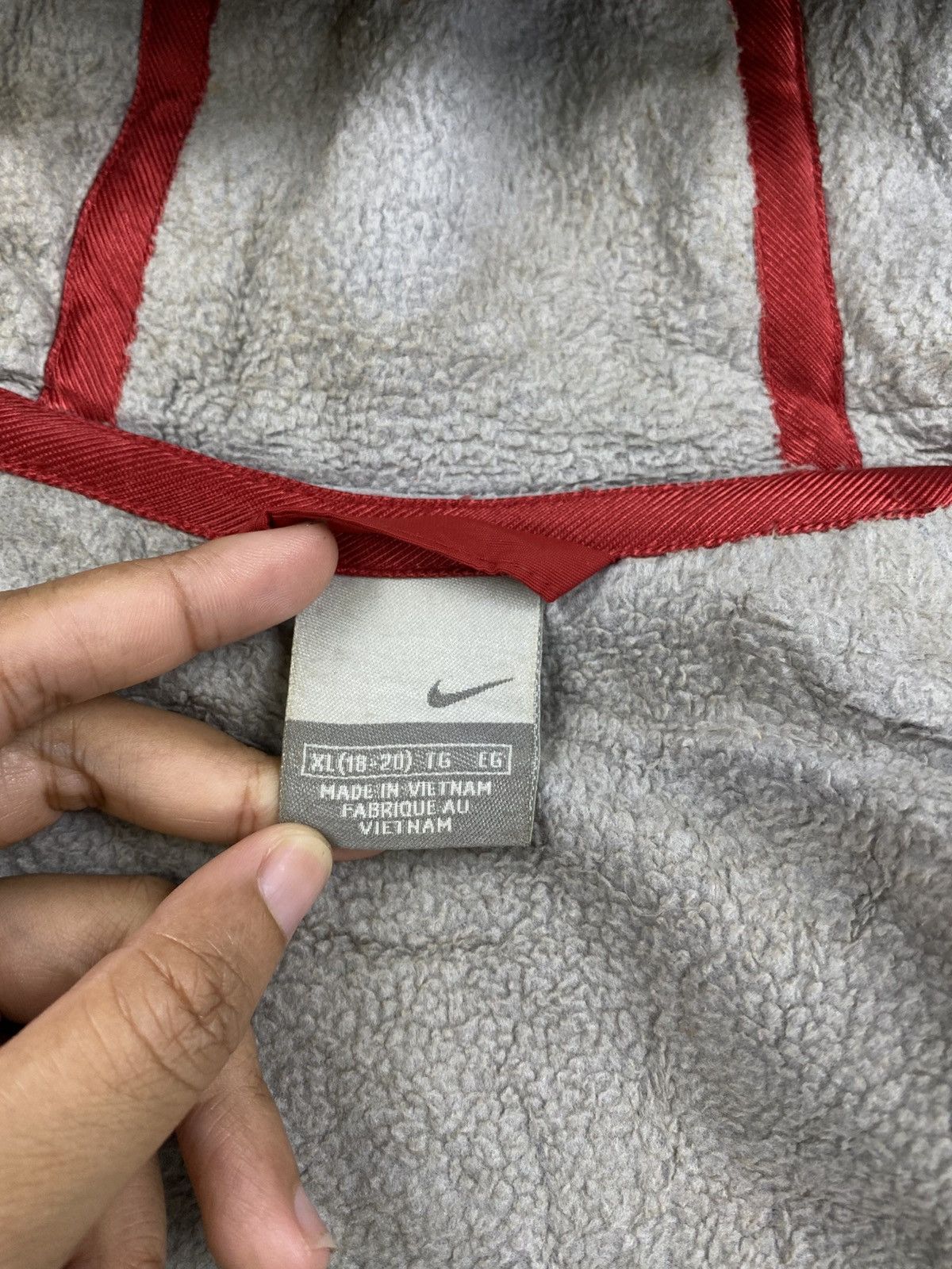 Nike Vintage Nike Spellout 3 Striped Zipper Jacket Size US XL / EU 56 / 4 - 10 Thumbnail