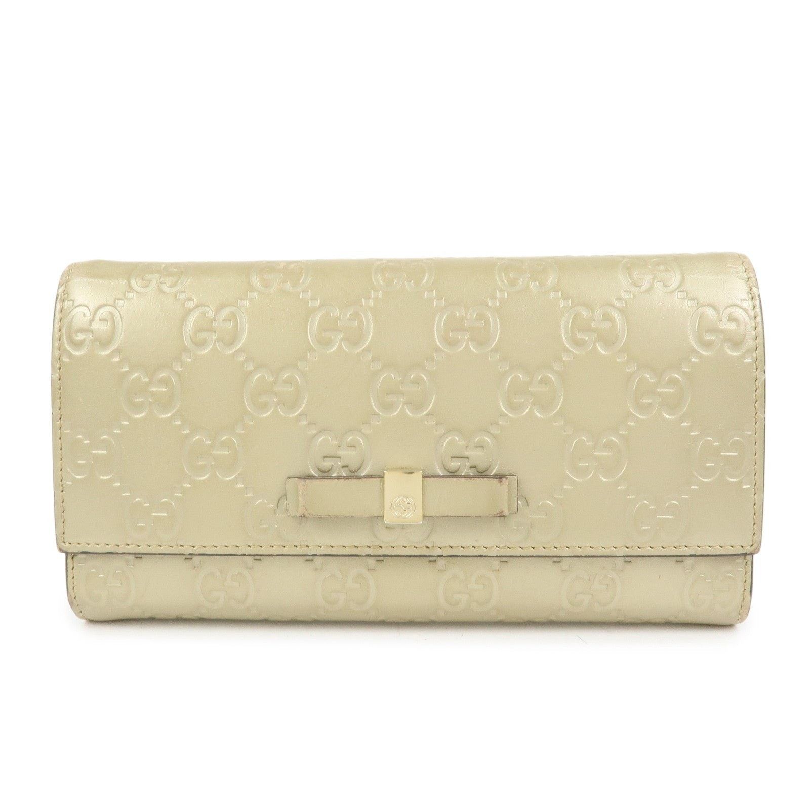 Gucci Gucci Guccissima Interlocking G Flap Wallet Patent Leather Size ONE SIZE - 1 Thumbnail