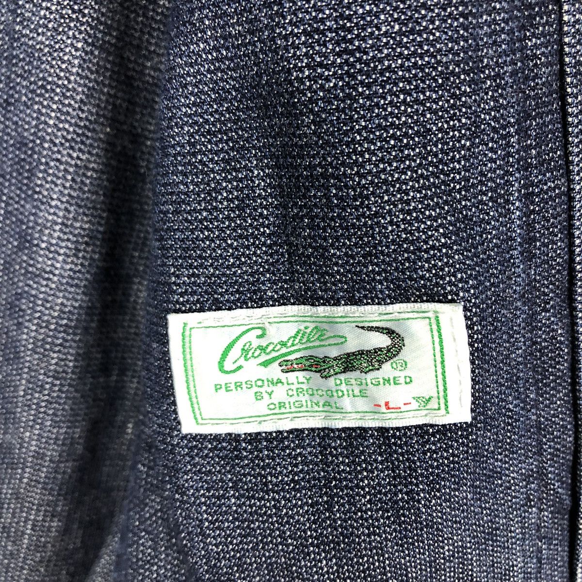 Japanese Brand 🔥Vintage Denim Chore Jacket Zipper Crocodile Japan Made Size US L / EU 52-54 / 3 - 18 Thumbnail