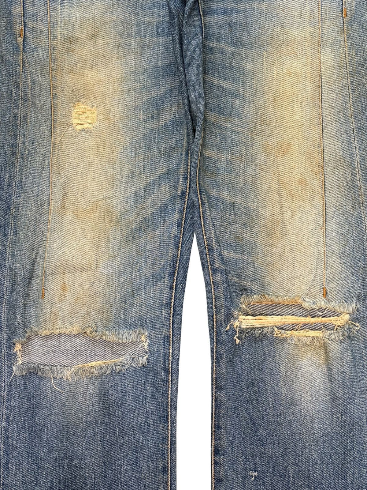 Edwin Vintage Japanese Brand Selvedge Distressed Jeans Size US 31 - 3 Thumbnail