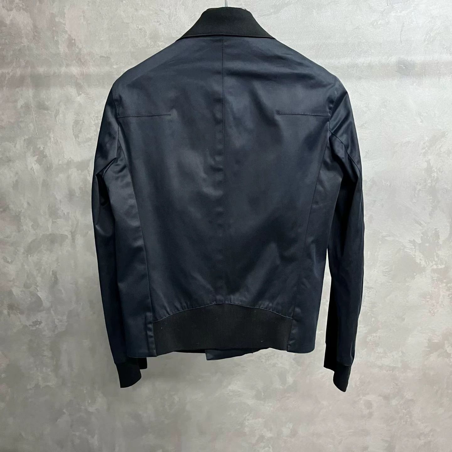 Dior [Dior] Latest Dark Blue Multi-Zip Lapel Jacket Size US S / EU 44-46 / 1 - 2 Thumbnail