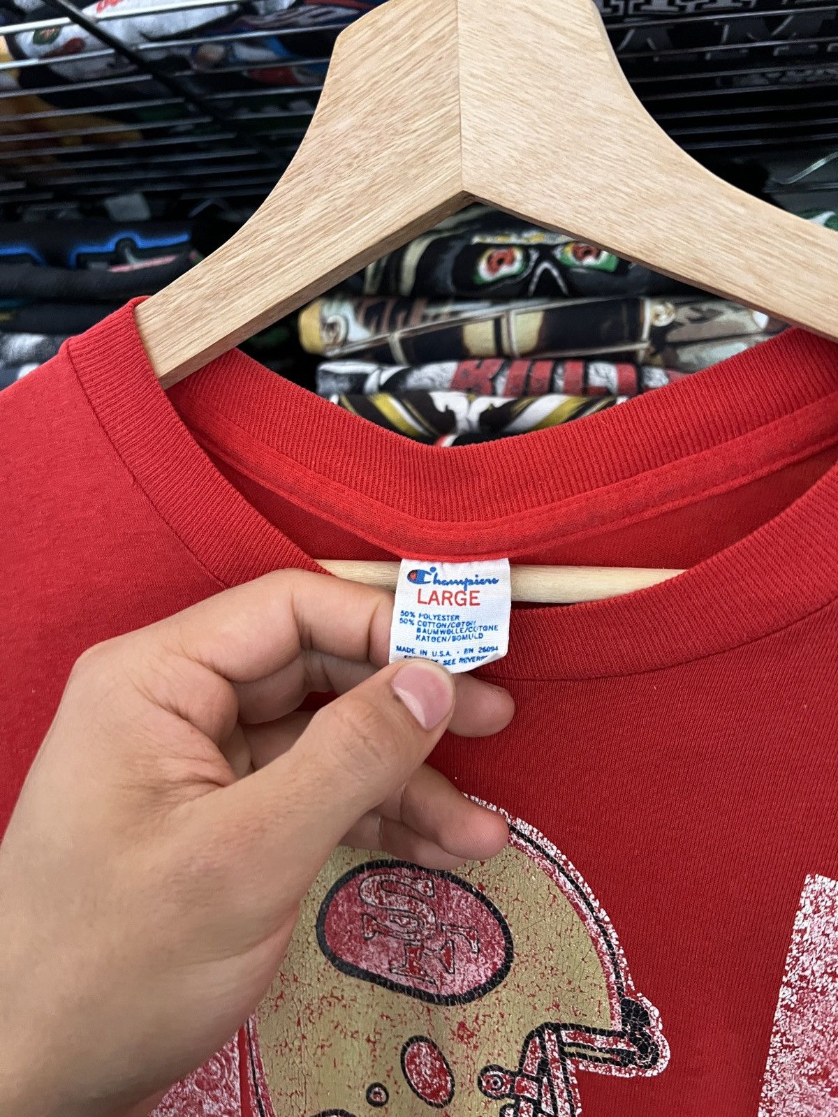 Champion 1988 San Francisco 49ers Super Bowl NFL Champions 80s Tee Size US L / EU 52-54 / 3 - 2 Thumbnail