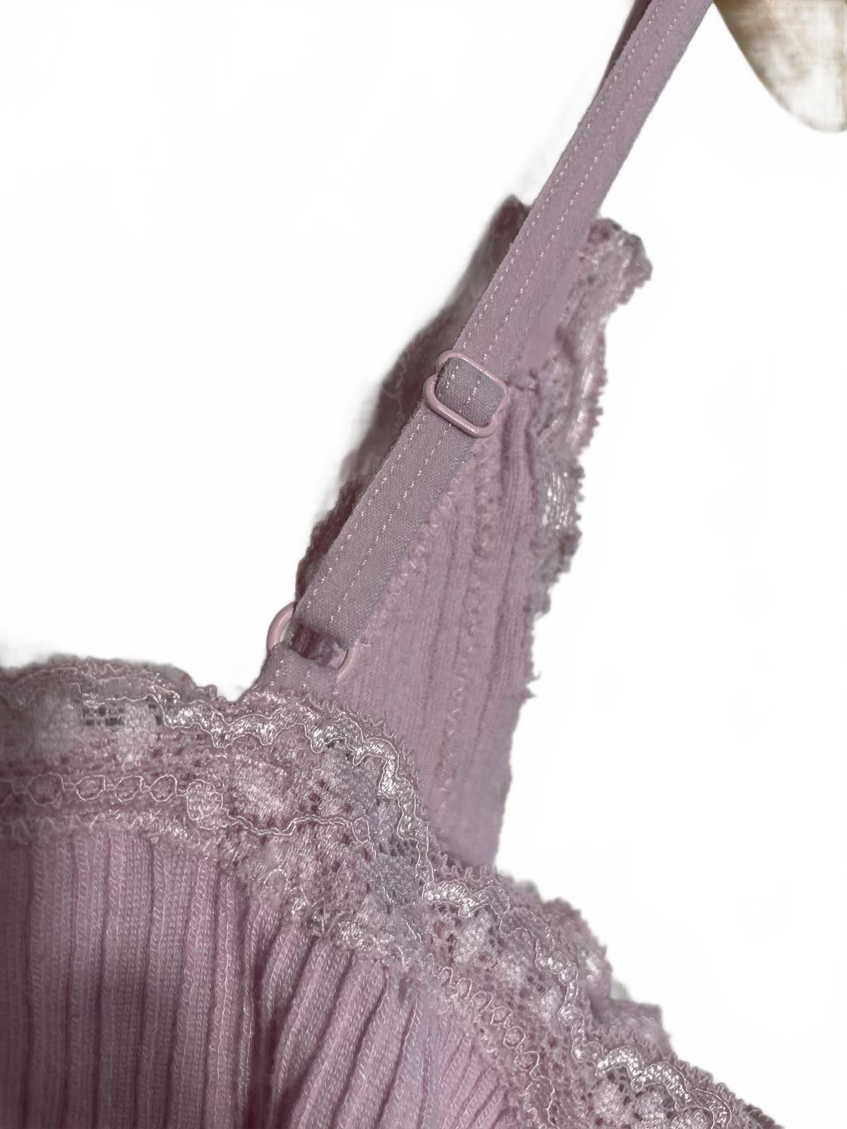 Other mi ami Lace Trim Cami Blouse Tank Top Women's Small Purple Size S / US 4 / IT 40 - 5 Thumbnail