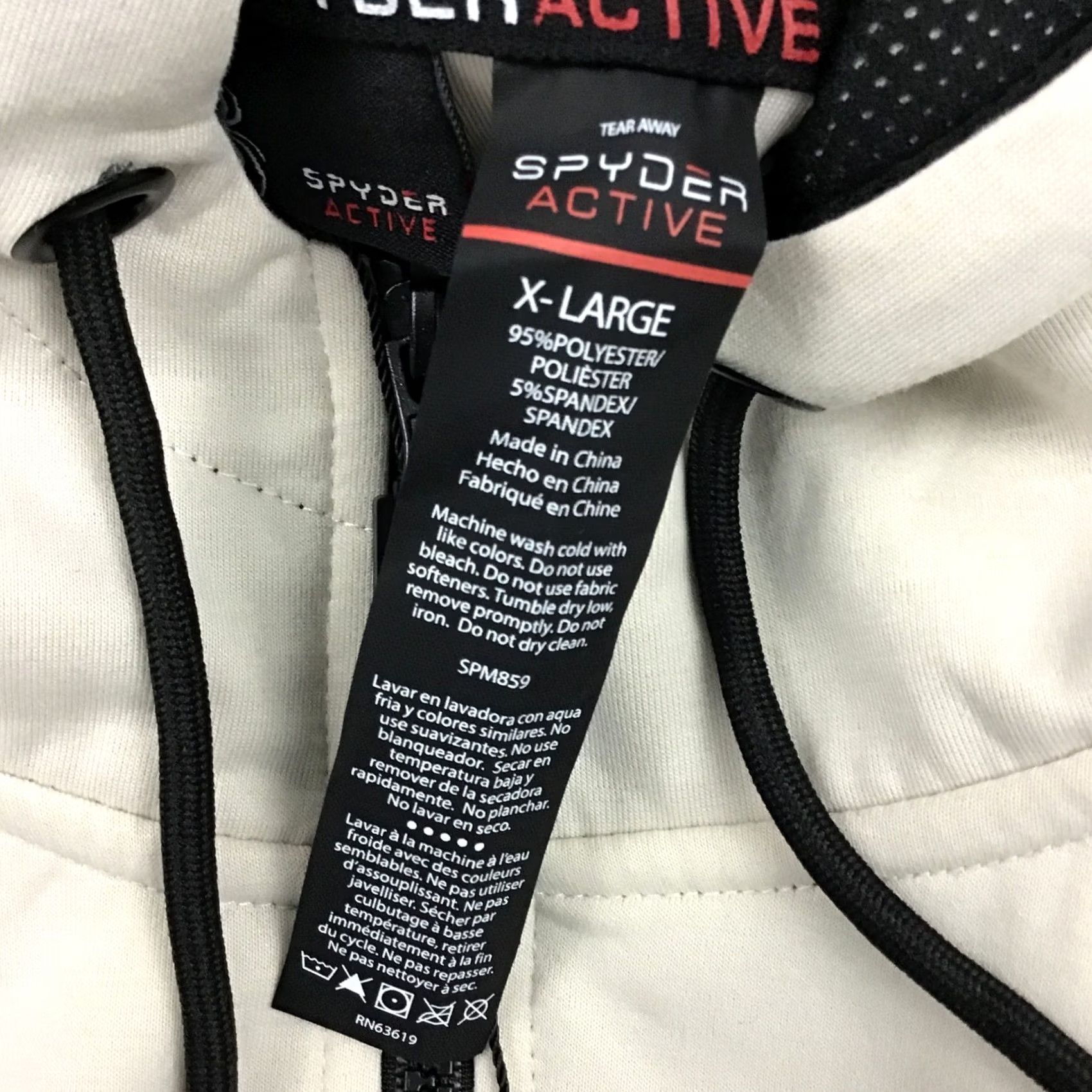 Spyder Spyder Jacket Men XL Beige Active Performance Full Zip Hoodie Extra Large Size US XL / EU 56 / 4 - 6 Thumbnail