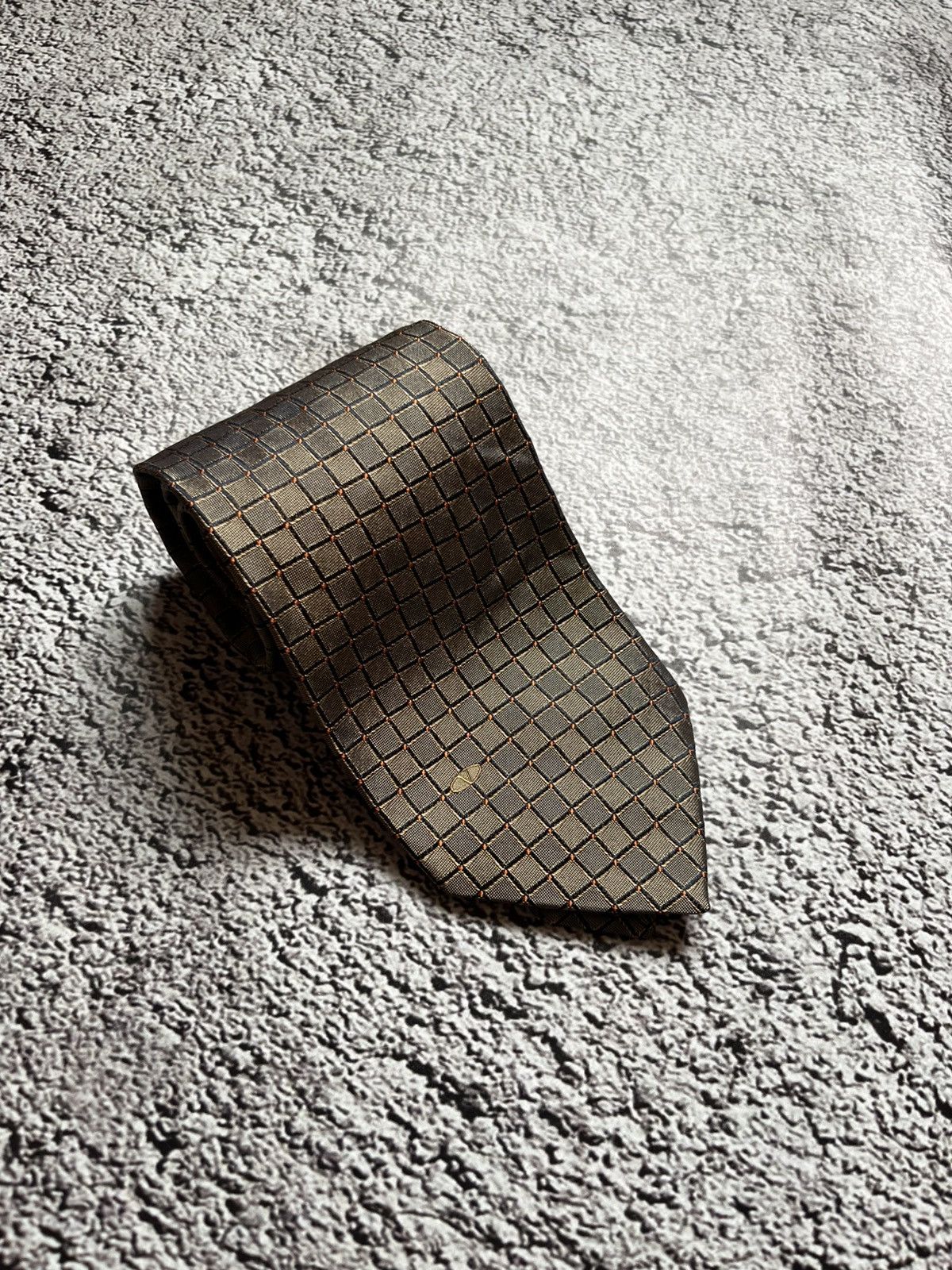 Valentino Valentino Silk Tie Grid Pattern Size ONE SIZE - 1 Thumbnail