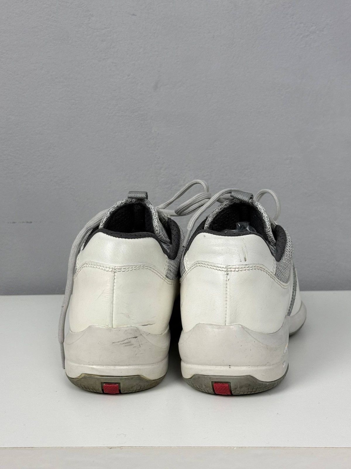 Prada Prada Sport Leather White Low Top Sneakers Mens Size US 6 / IT 36 - 4 Thumbnail
