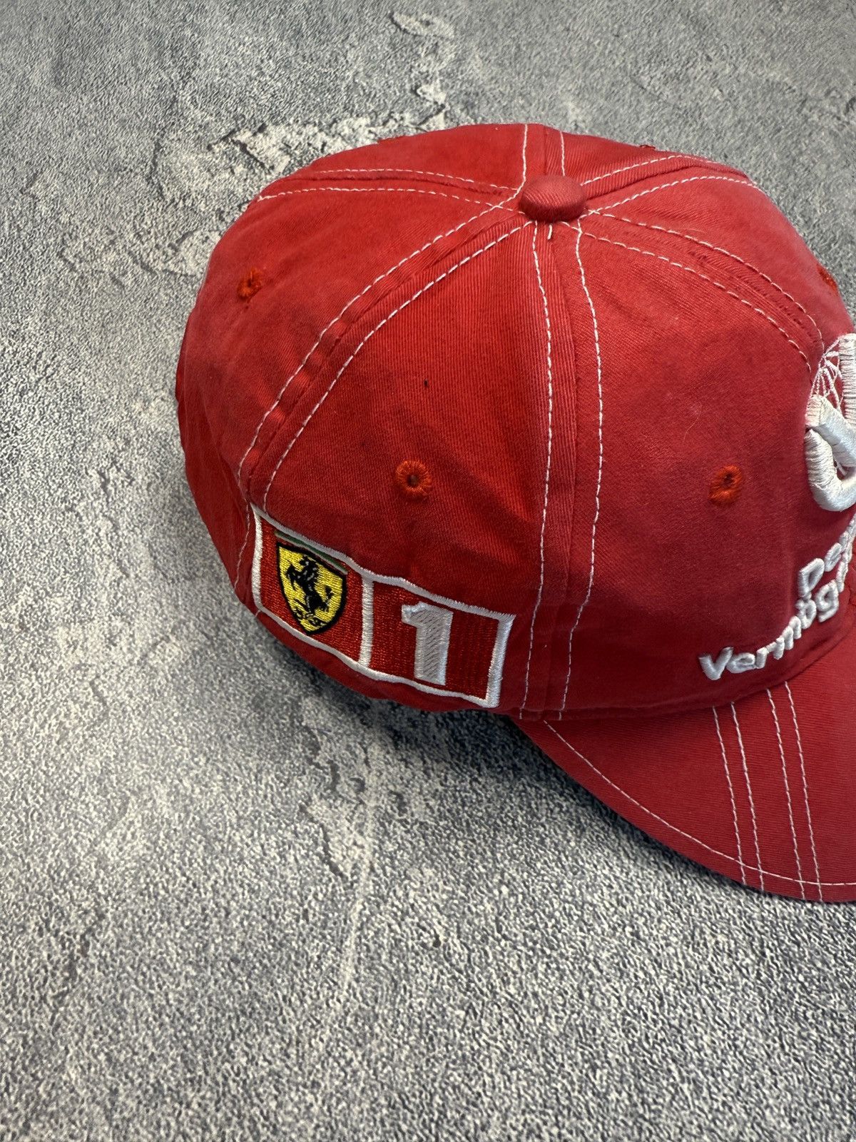 Ferrari Vintage F1 World Champion Michael Schumacher Ferrari Cap Size ONE SIZE - 3 Thumbnail
