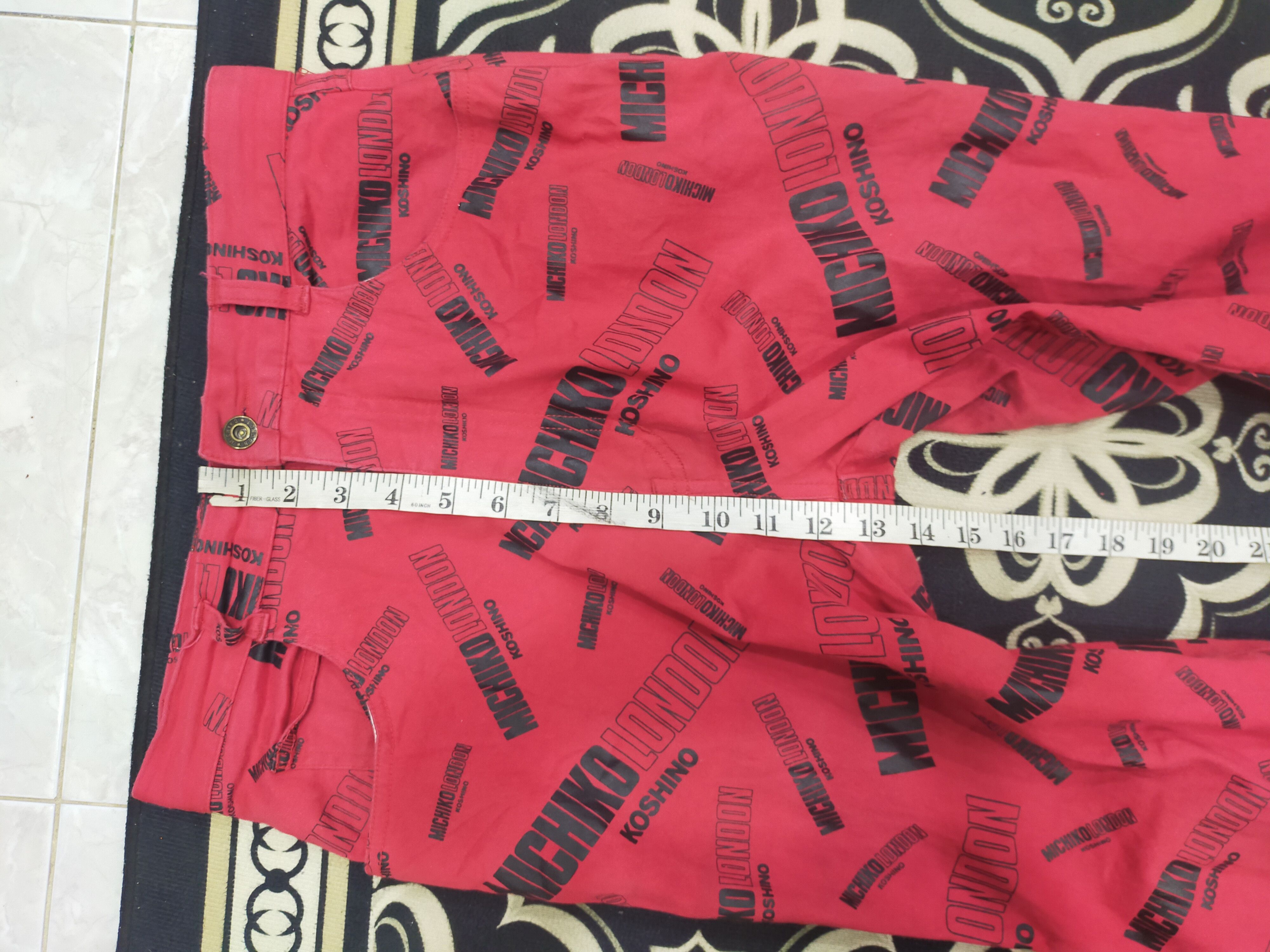 Hysteric Glamour Michiko London Koshino Full Printed Skinny Stretch Size US 29 - 13 Thumbnail