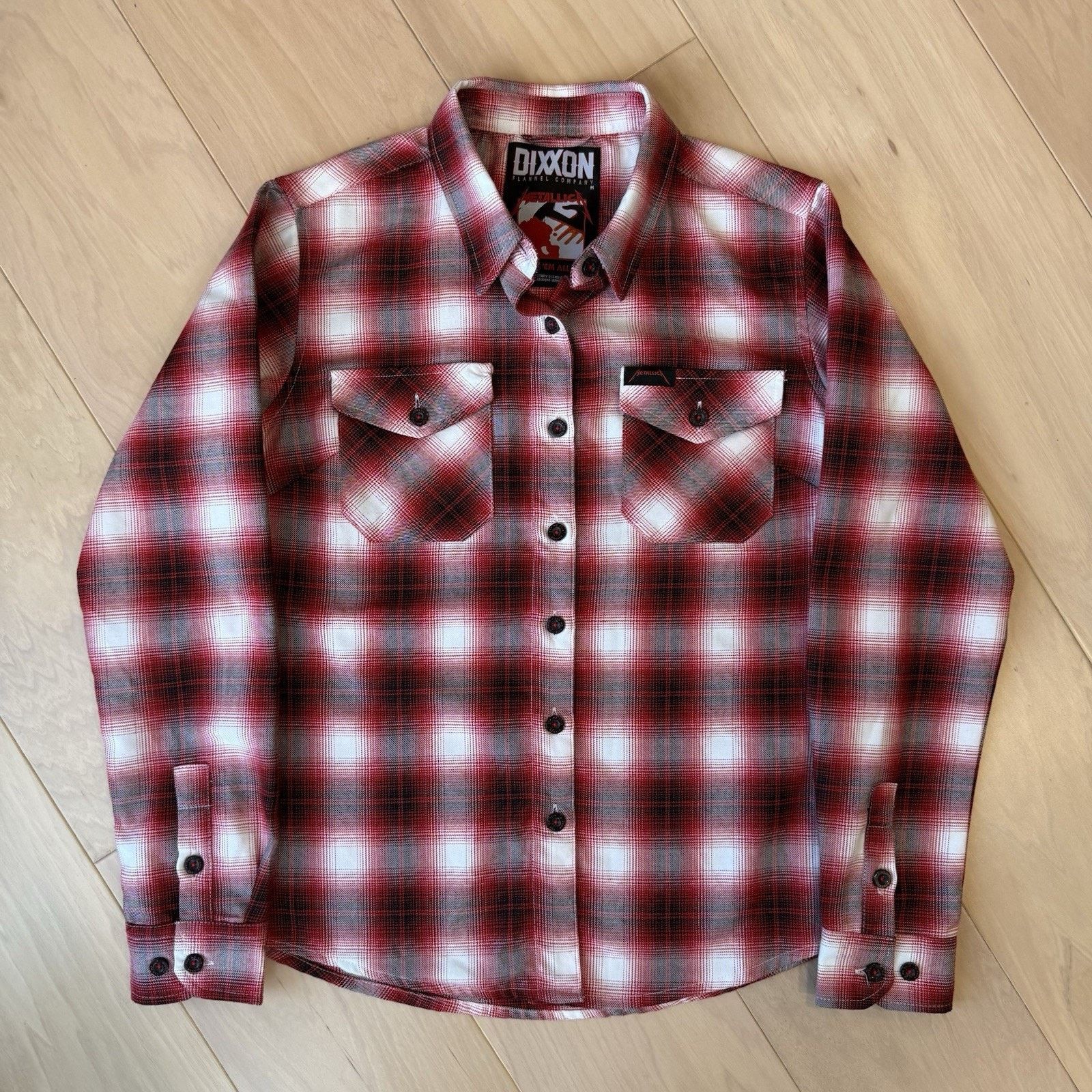 Dixxon Dixxon Flannel Company Shirt Women's M Red Metallica Size M / US 6-8 / IT 42-44 - 2 Thumbnail