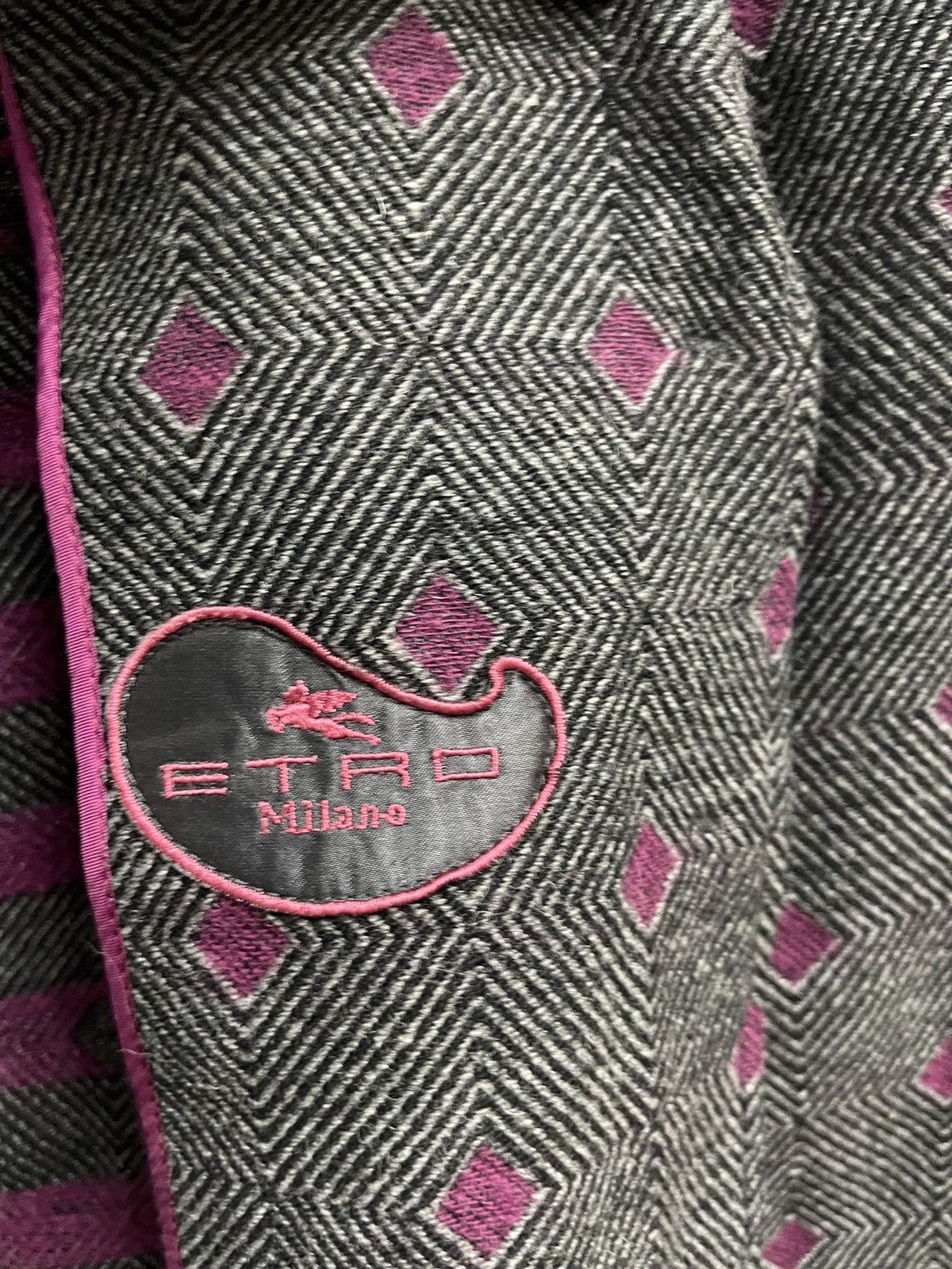 Etro Vintage ETRO Wool Jacket Italy Size S / US 4 / IT 40 - 4 Thumbnail