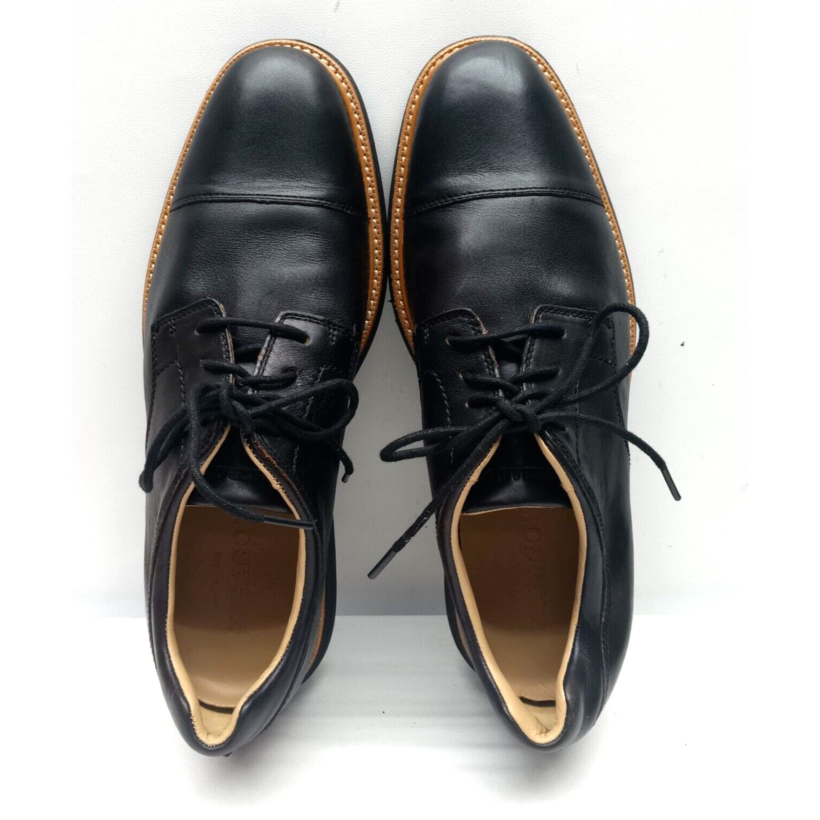Sebago Sebago Men Black Smyth Leather Oxford Shoes 11M [B130267] Size US 11 / EU 44 - 4 Thumbnail