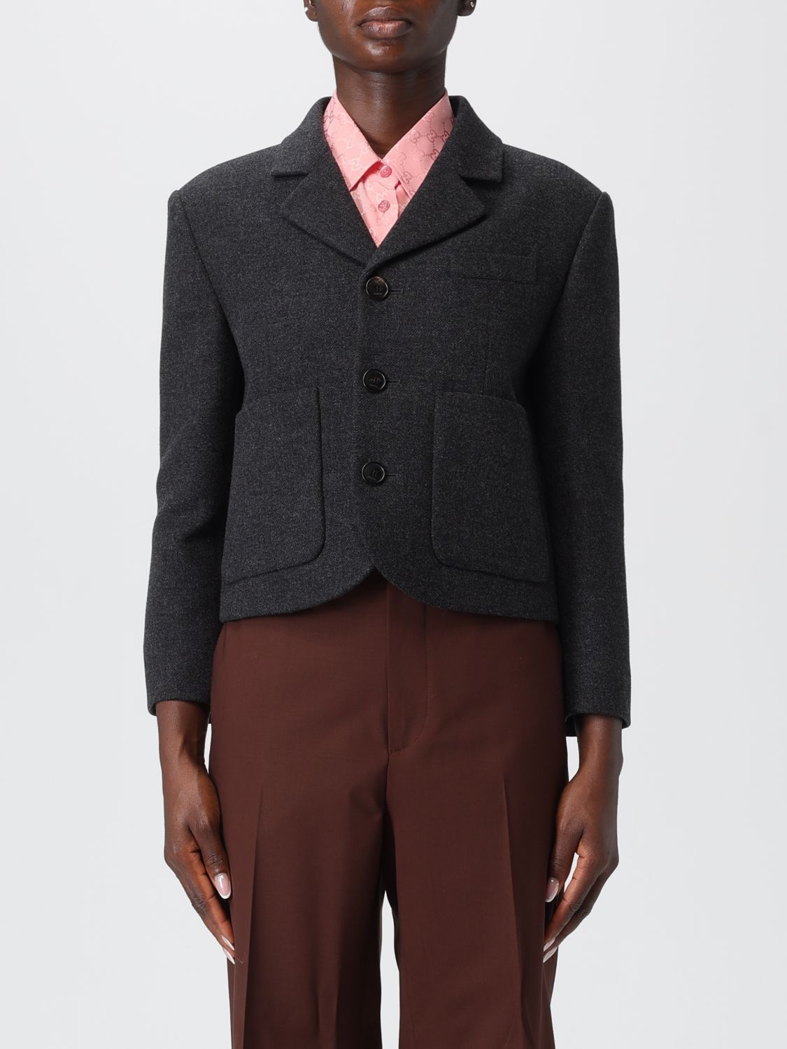 Gucci Gucci Jacket Woman Grey Size M / US 6-8 / IT 42-44 - 1 Thumbnail