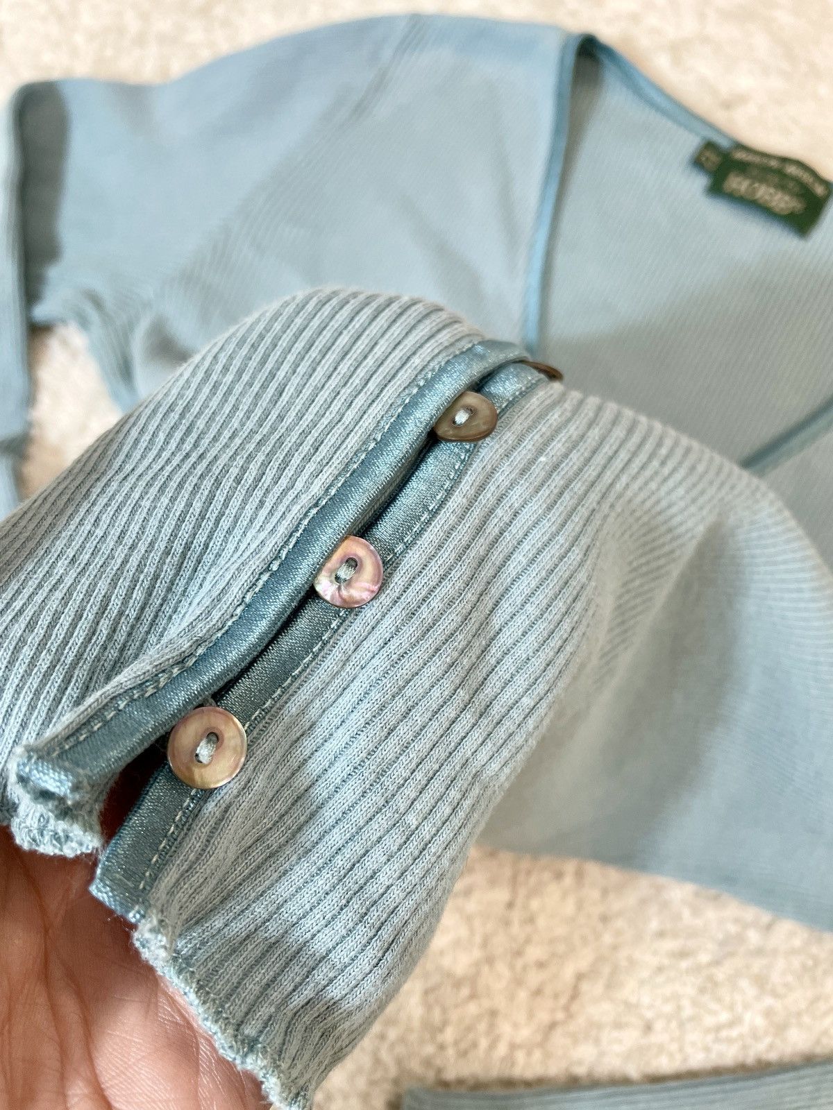 Hobbs London Hobbs basic blue blouse vintage LARGE Size L / US 10 / IT 46 - 5 Thumbnail