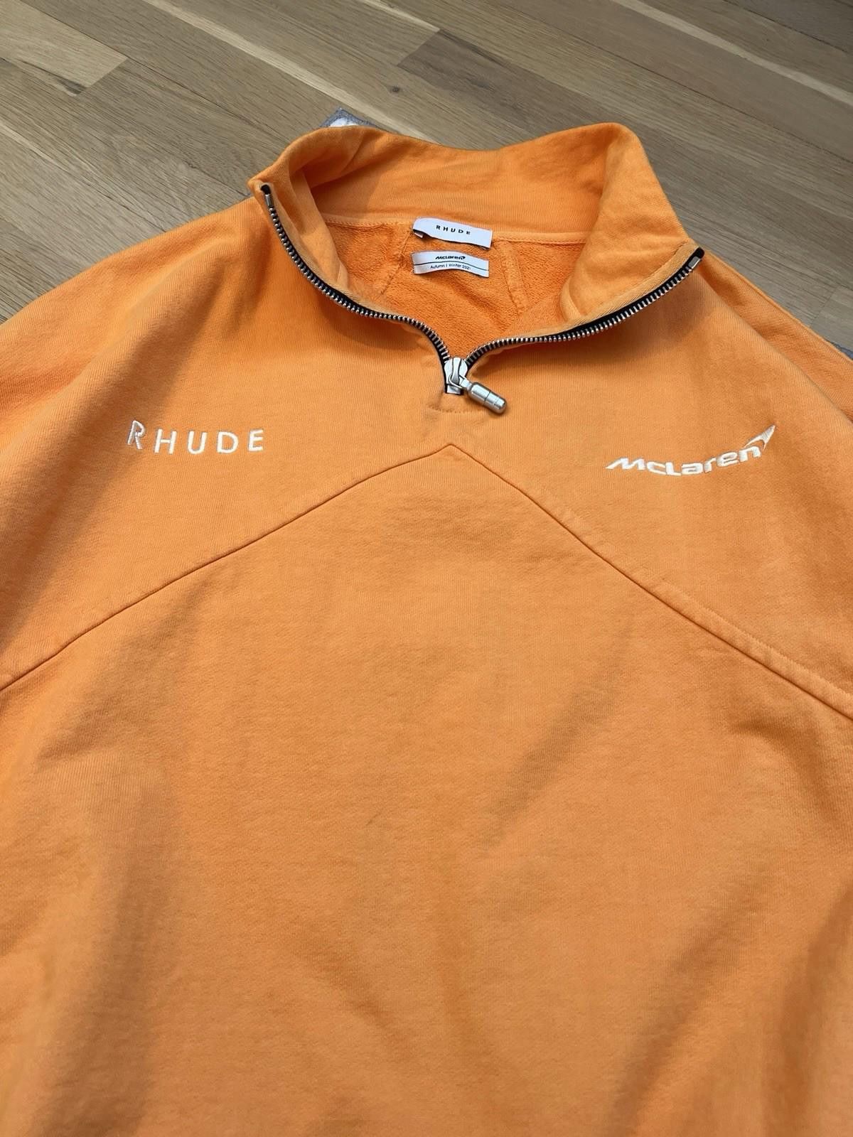 Rhude Rhude Mclaren Half Zip Pullover Light Orange Size Small Size US S / EU 44-46 / 1 - 3 Thumbnail