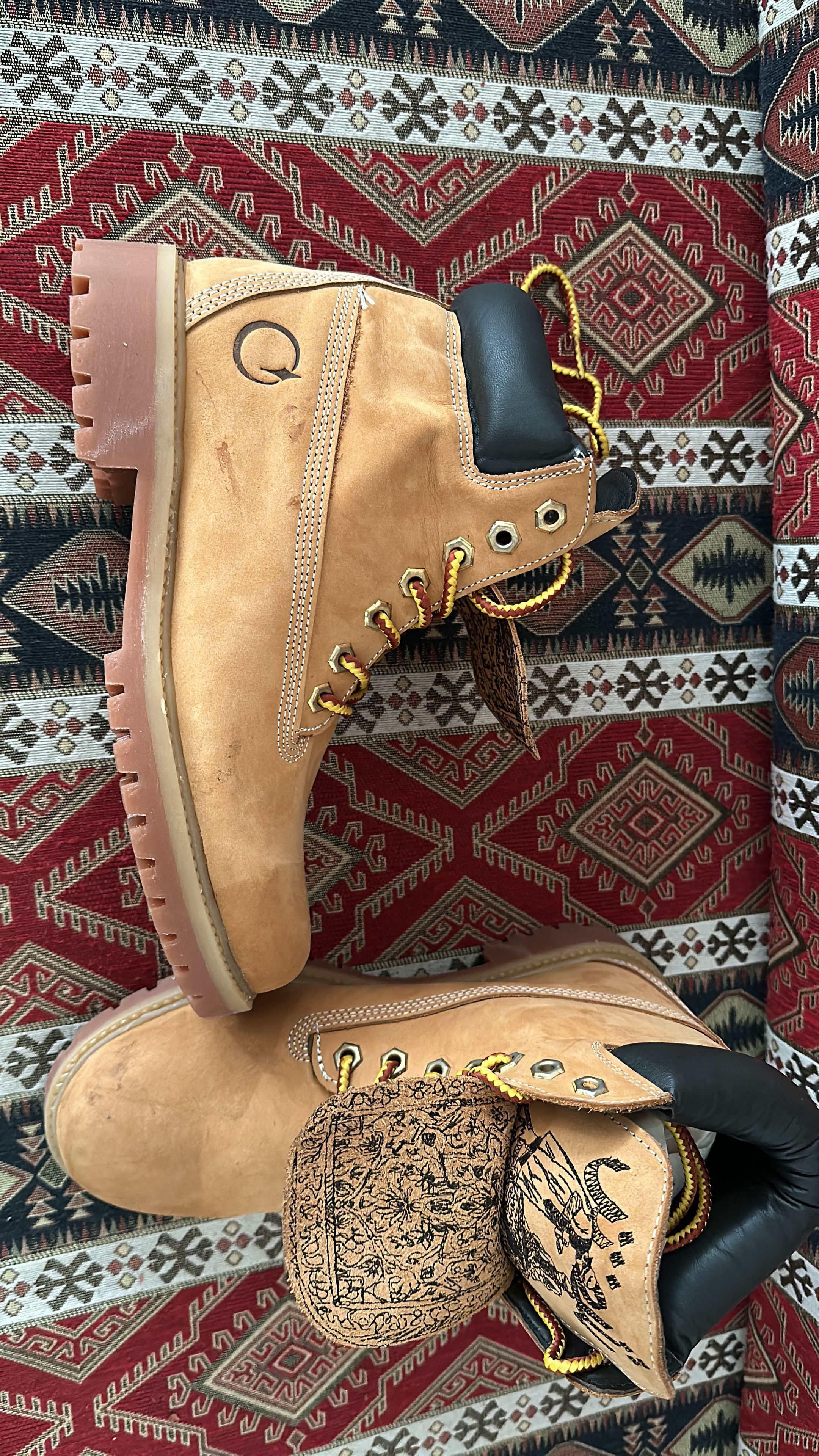 Derschütze "Yasmin V3" Boots Size 41 Timberland Style in Orange, Men's (Size 8) — image 4 of 6