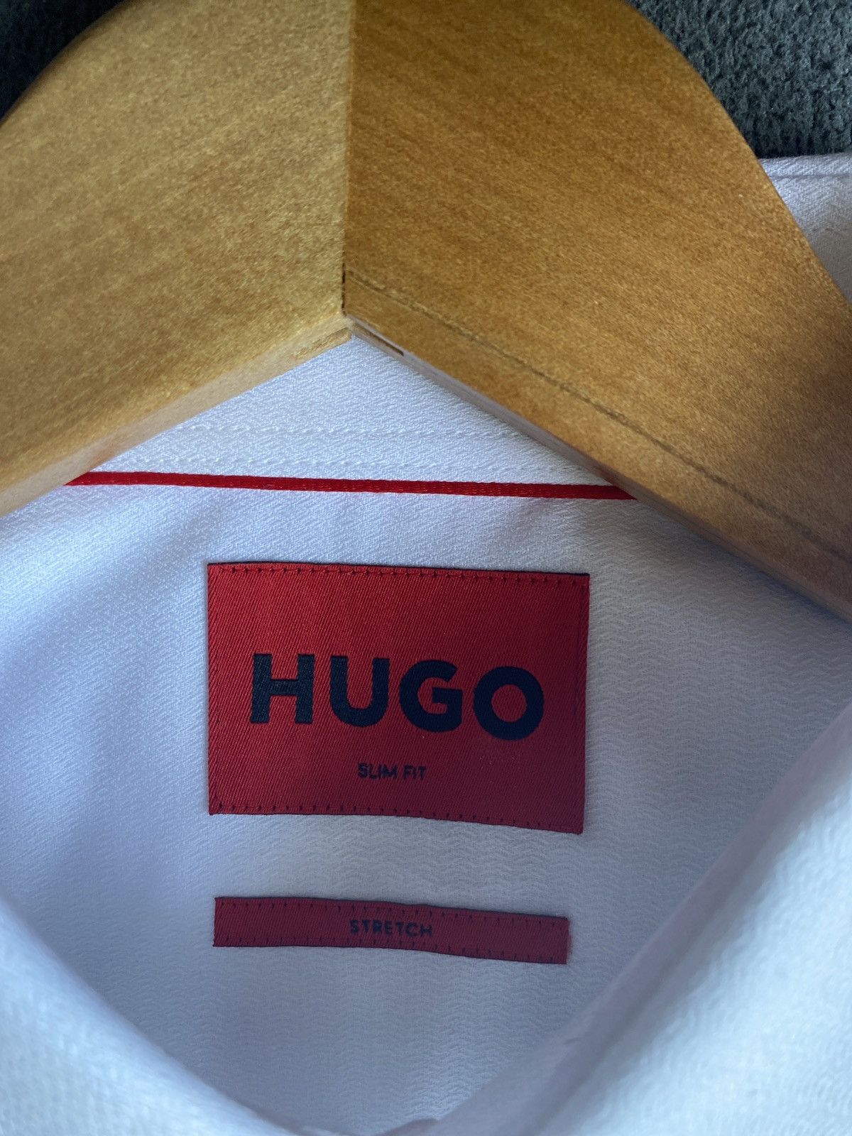 Hugo Boss White HUGO dress shirt never worn Size 42R - 2 Thumbnail