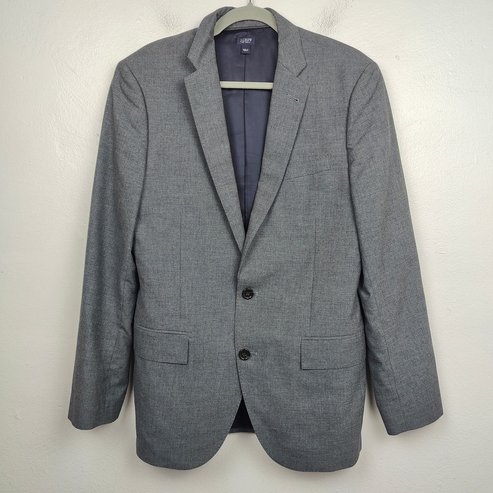 J.Crew J Crew Ludlow Blazer Mens 38R Gray Wool Cotton Lightweight Size 38R - 1 Thumbnail