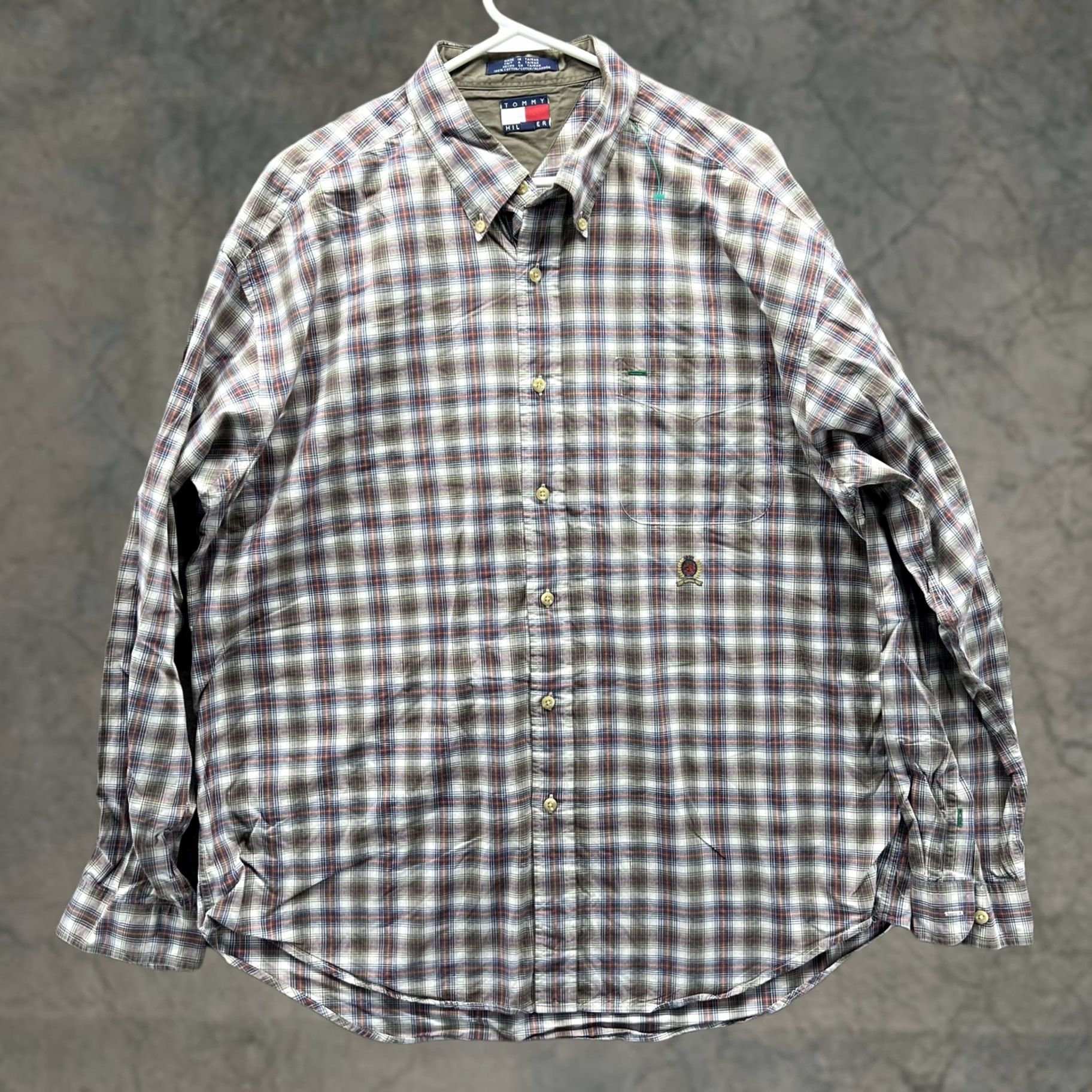 Tommy Hilfiger Tommy Hilfiger Shirt Mens XL Multicolor Plaid Long Sleeve Button Front Cotton Size US XL / EU 56 / 4 - 1 Thumbnail