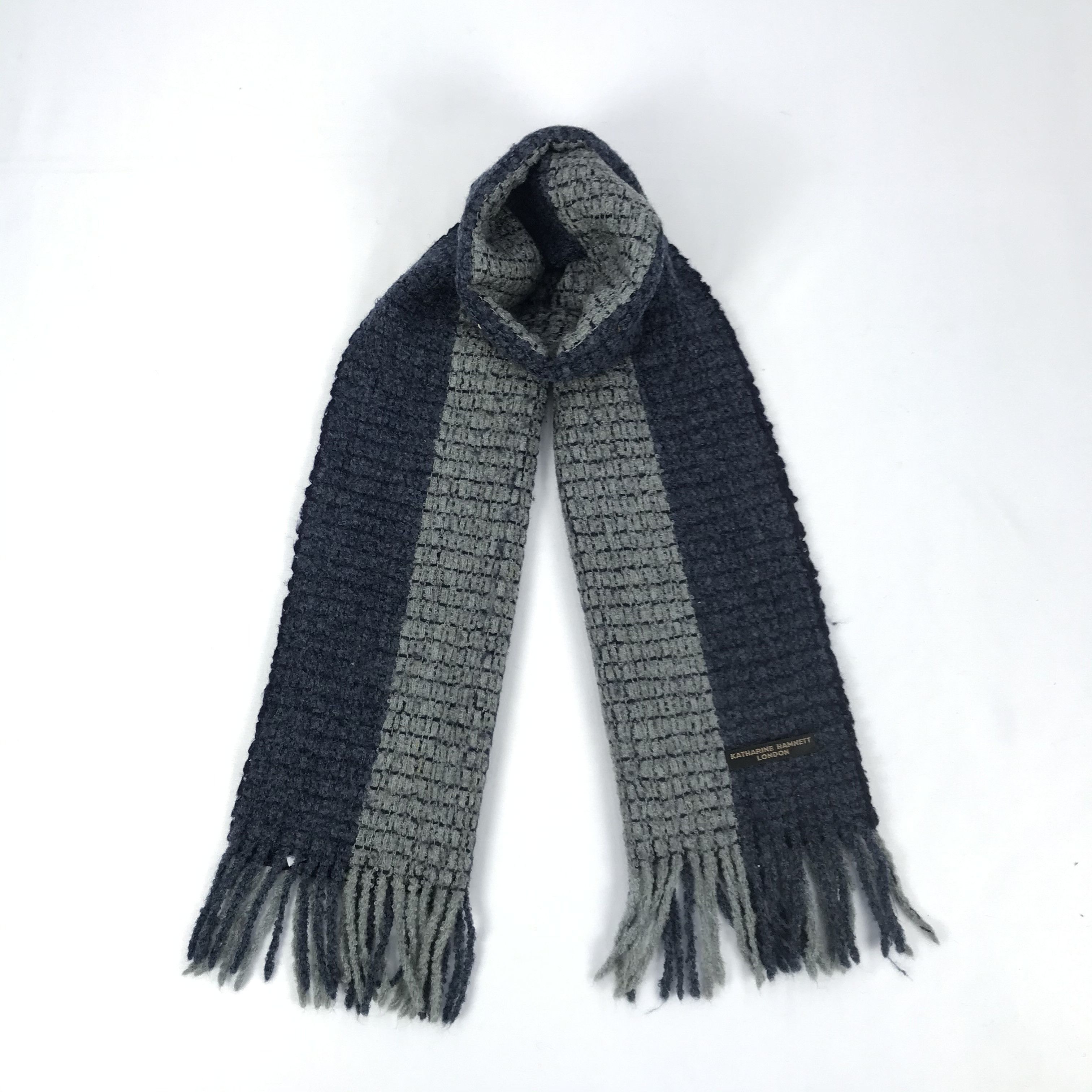 Katharine Hamnett London Vintage Katharine Hamnett Scarf Muffler Wool Scarves Size ONE SIZE - 1 Thumbnail
