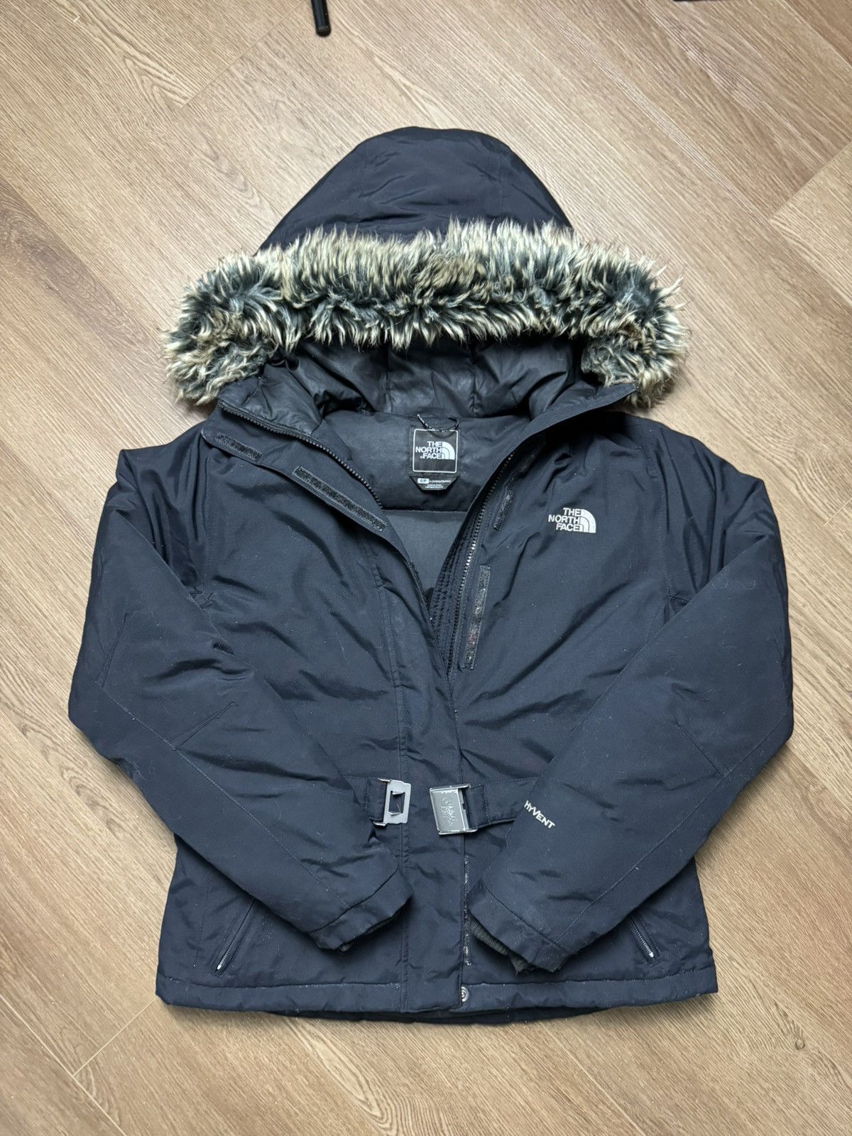 The North Face The North Face HyVent Womens Belted Down Jacket Size S Size S / US 4 / IT 40 - 2 Thumbnail