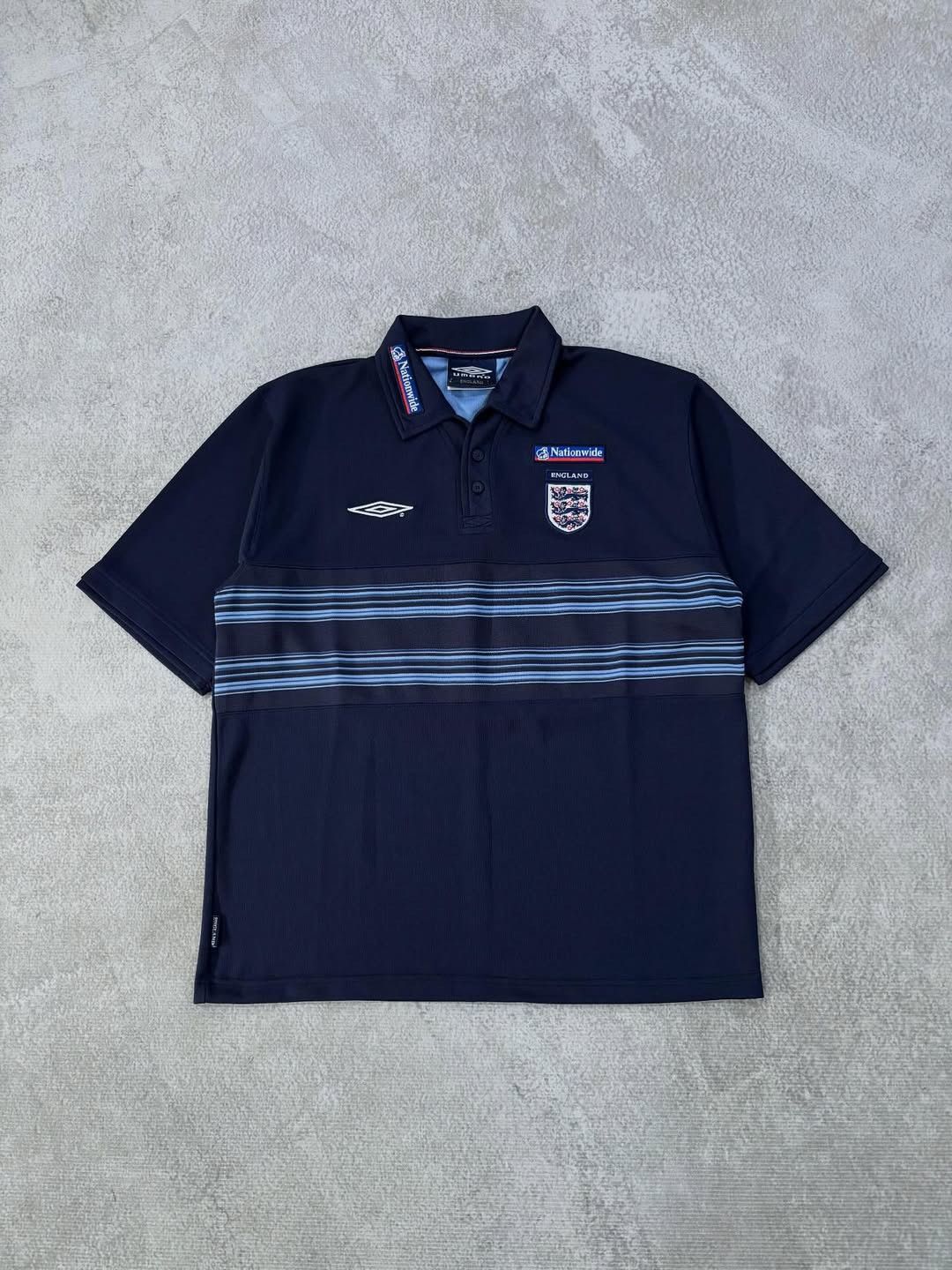 Umbro VINTAGE UMBRO X ENGLAND JERSEY NAVY Size US L / EU 52-54 / 3 - 1 Thumbnail