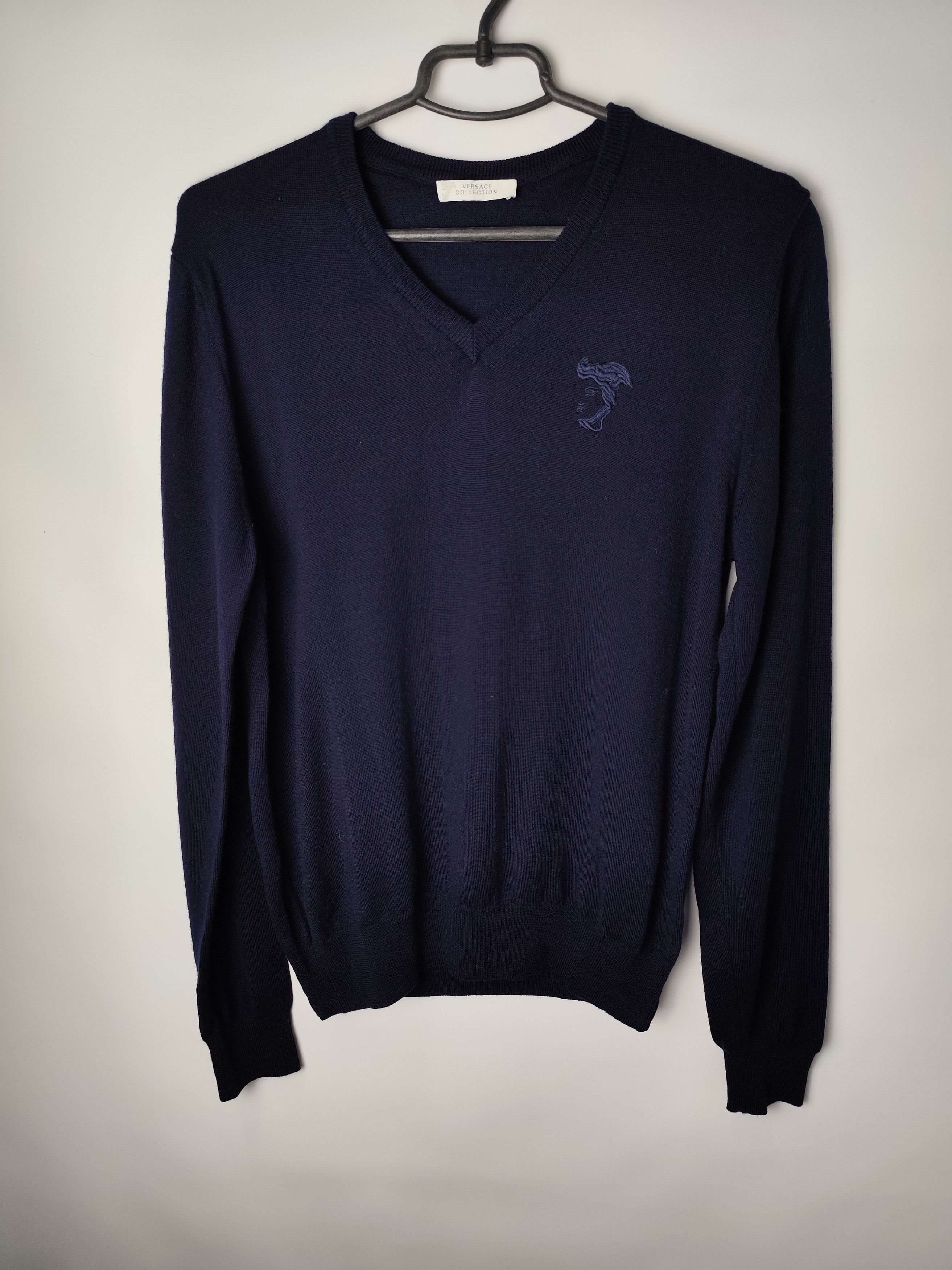 Versace Versace Collection Sweater V-neck Vintage Luxury Medusa Size US M / EU 48-50 / 2 - 1 Thumbnail