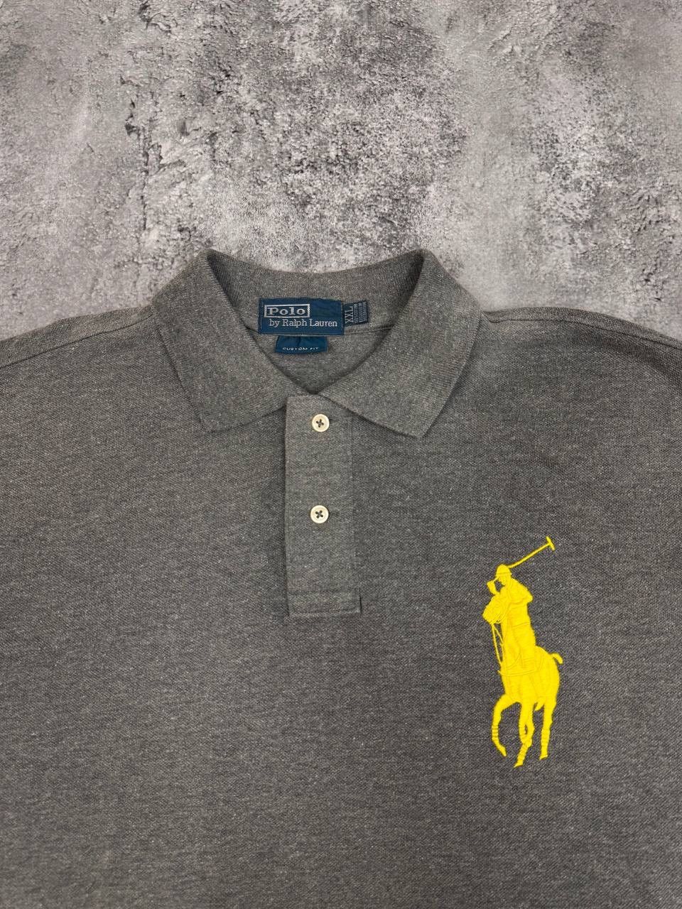 Polo Ralph Lauren Polo Ralph Lauren Men Cotton Polo Shirt Grey Size XXL Size US XXL / EU 58 / 5 - 2 Thumbnail