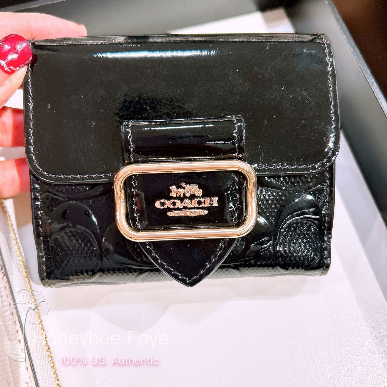 Coach NWT Coach Small Morgan Wallet In Signature Leather CV416 Size ONE SIZE - 1 Thumbnail