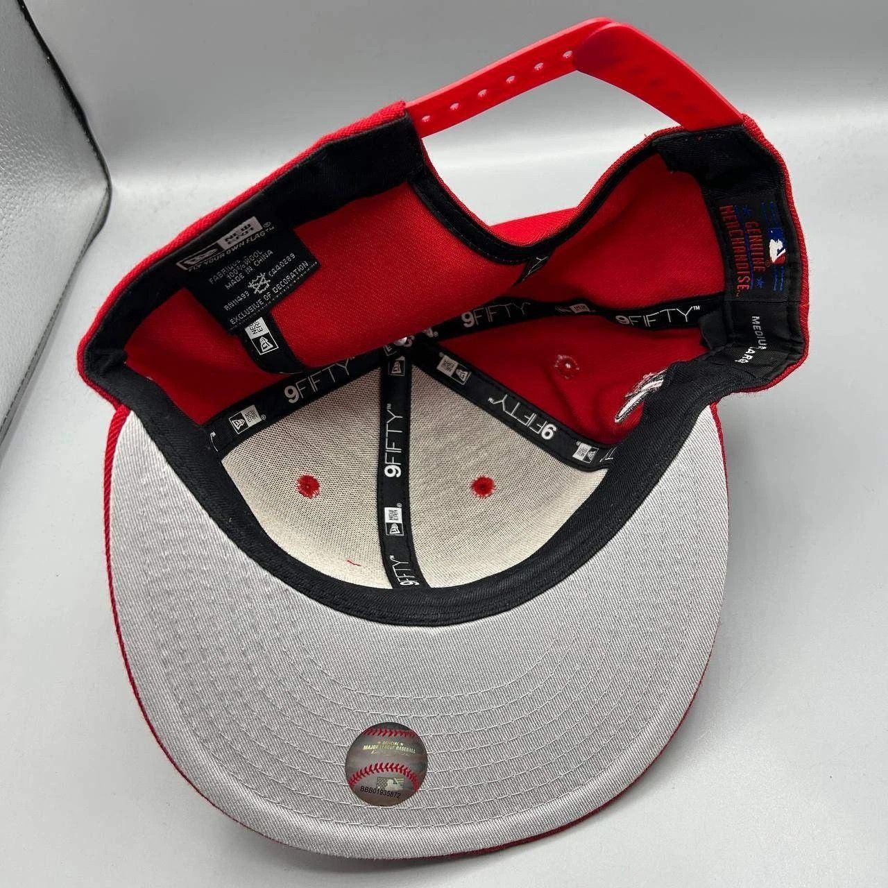 New Era Cincinnati Reds Hat Men M-L Red Embroidered Snap Back Wool Size ONE SIZE - 2 Thumbnail