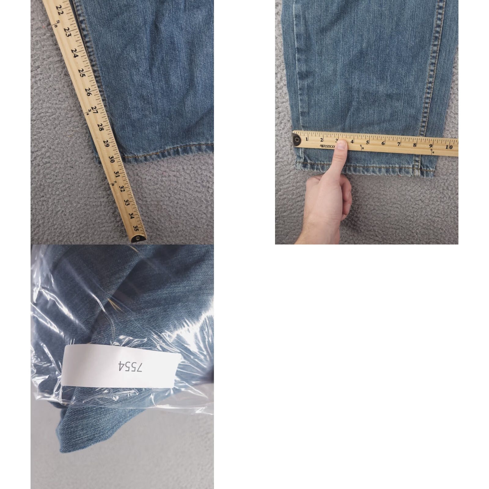 Levi's Levi's 550 Jeans Mens 40x30 Blue - Straight, Regular, Relaxed Fit, 40 Waist 30 Inseam Size US 40 / EU 56 - 8 Thumbnail