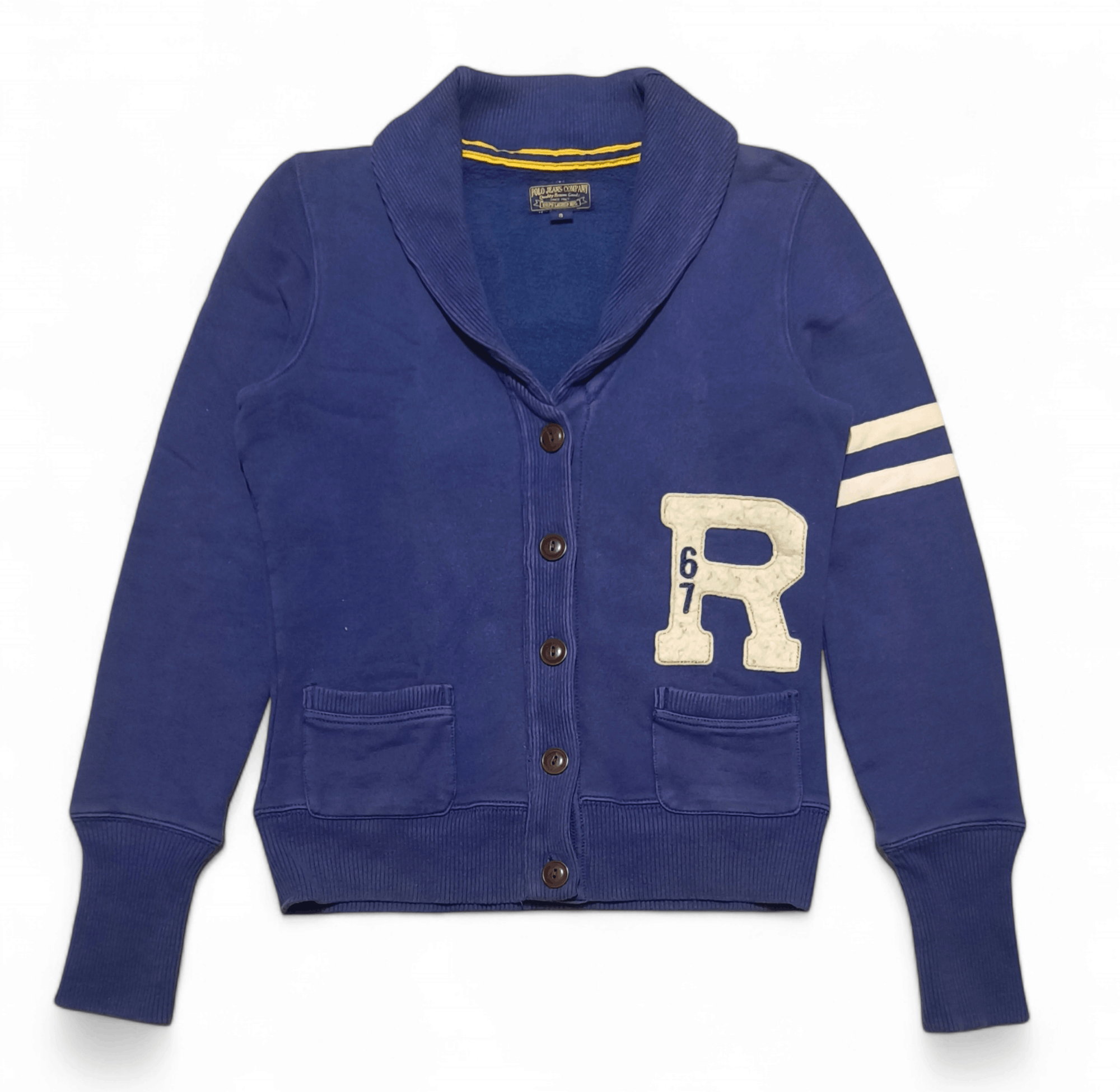 Polo Ralph Lauren Vintage POLO RALPH LAUREN Big logo R67 Cardigan Sweater Size US S / EU 44-46 / 1 - 3 Thumbnail