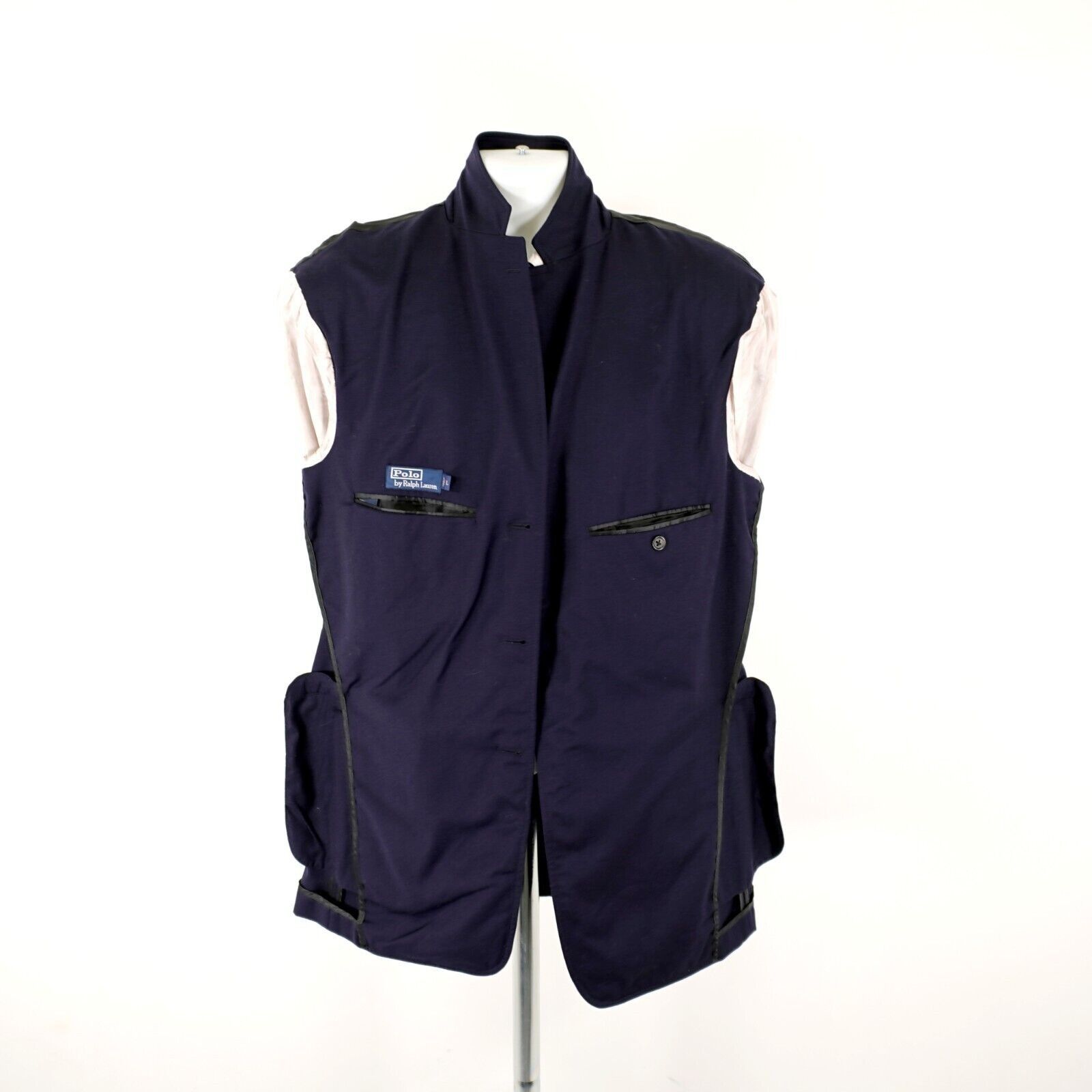 Ralph Lauren Polo Ralph Lauren Flannel Virgin Wool Italy Blue 3 Button Bl Size 40L - 11 Thumbnail
