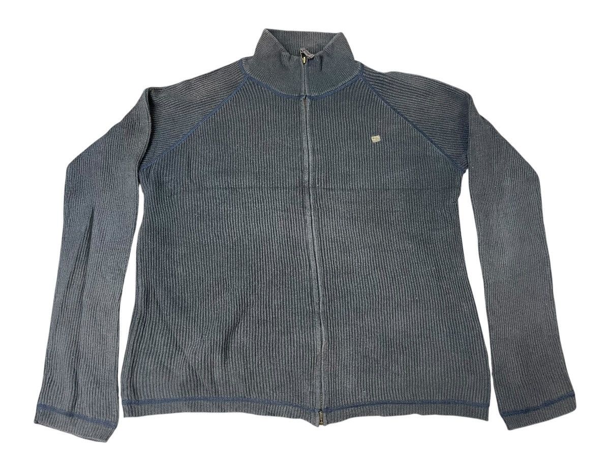 Ralph Lauren Vintage Ralph Lauren Waffle Faded Long Sleeve Zipper Up Size US XL / EU 56 / 4 - 1 Thumbnail