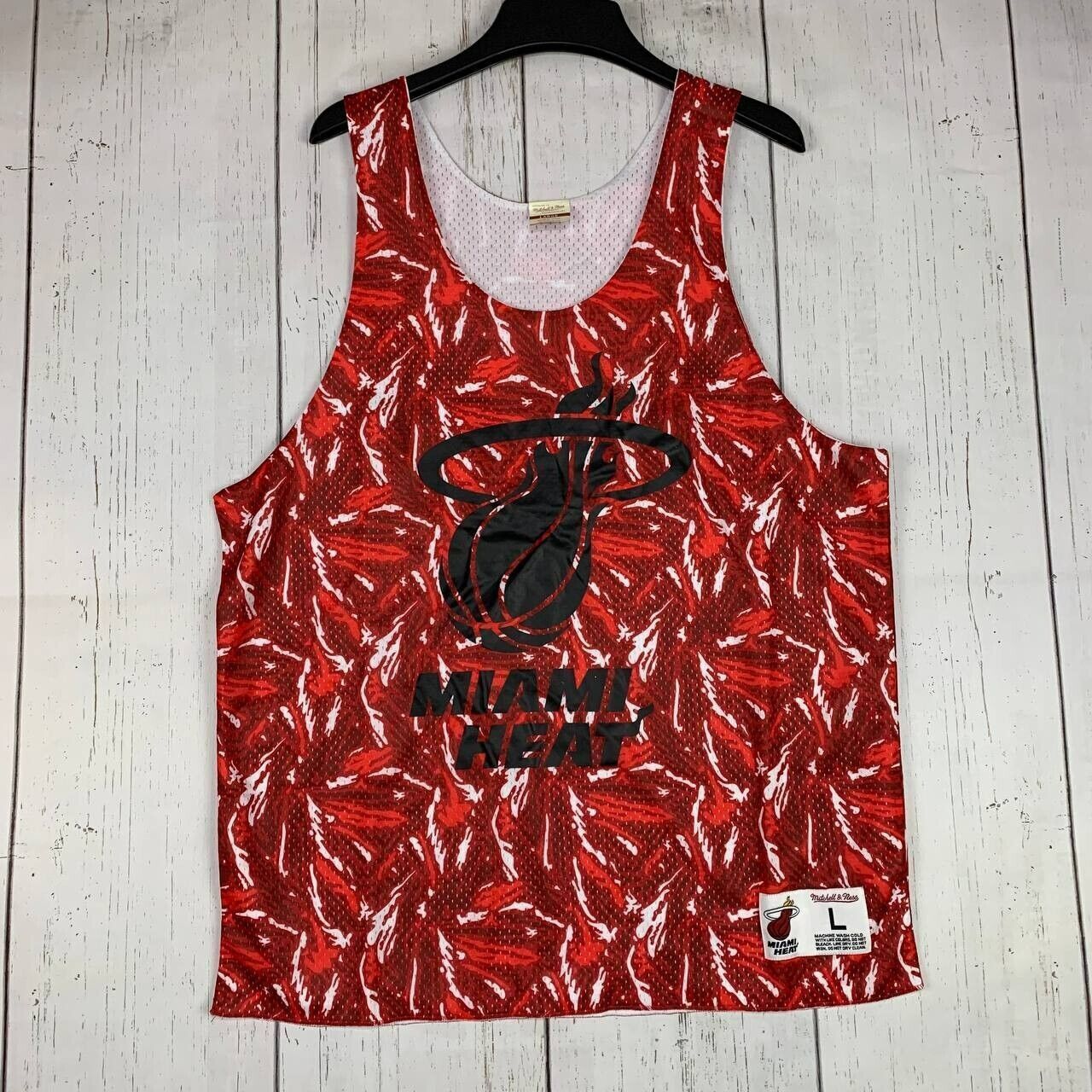 Mitchell & Ness Miami Heat NBA Large Mitchell & Ness Reversible Jersey Shirt Size US L / EU 52-54 / 3 - 1 Thumbnail