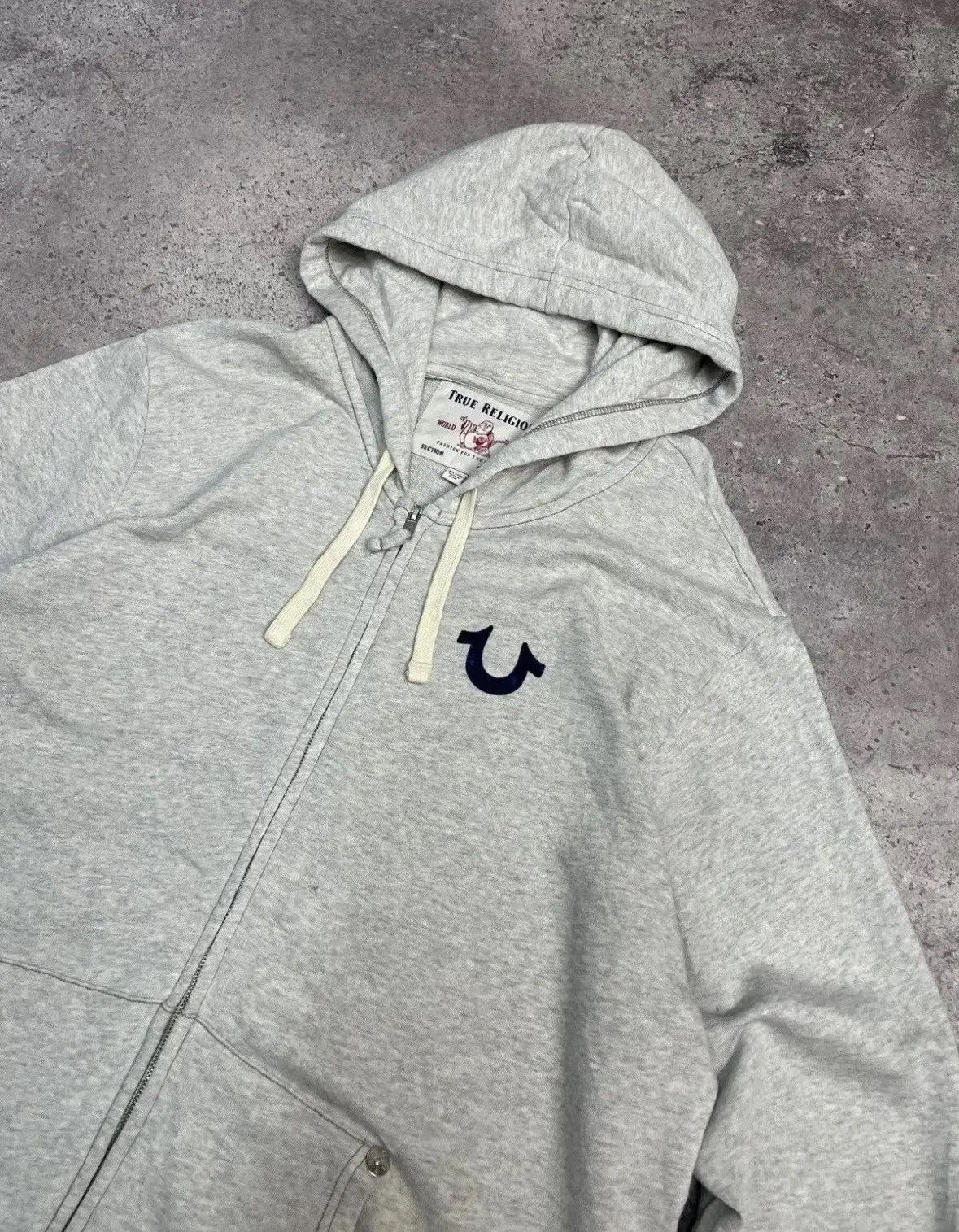 Japanese Brand × True Religion Vintage True Religion Y2K Avantgarde Zip Hoodie Size US XXL / EU 58 / 5 - 5 Thumbnail