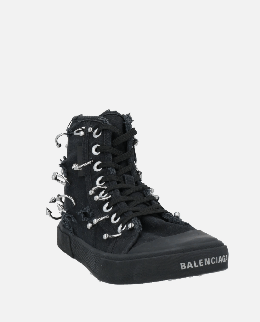 BALENCIAGA Piercing/Destroyed Low Top Sneakers