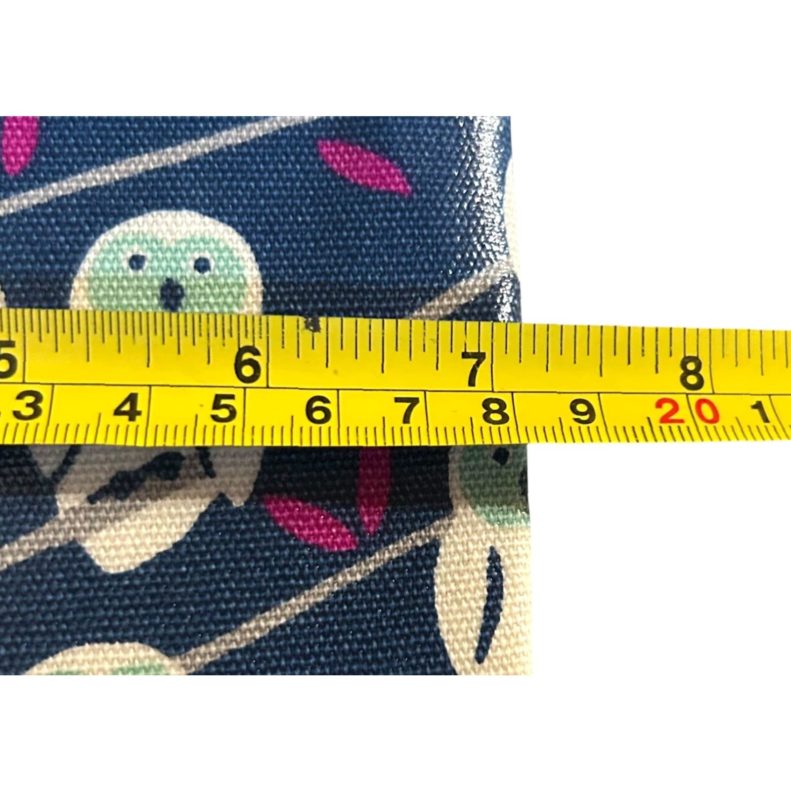 Fossil Fossil Wristlet Blue Owls Zip Around Cardholder Inside Pocket Strap Women Canvas Leather Size ONE SIZE - 7 Thumbnail