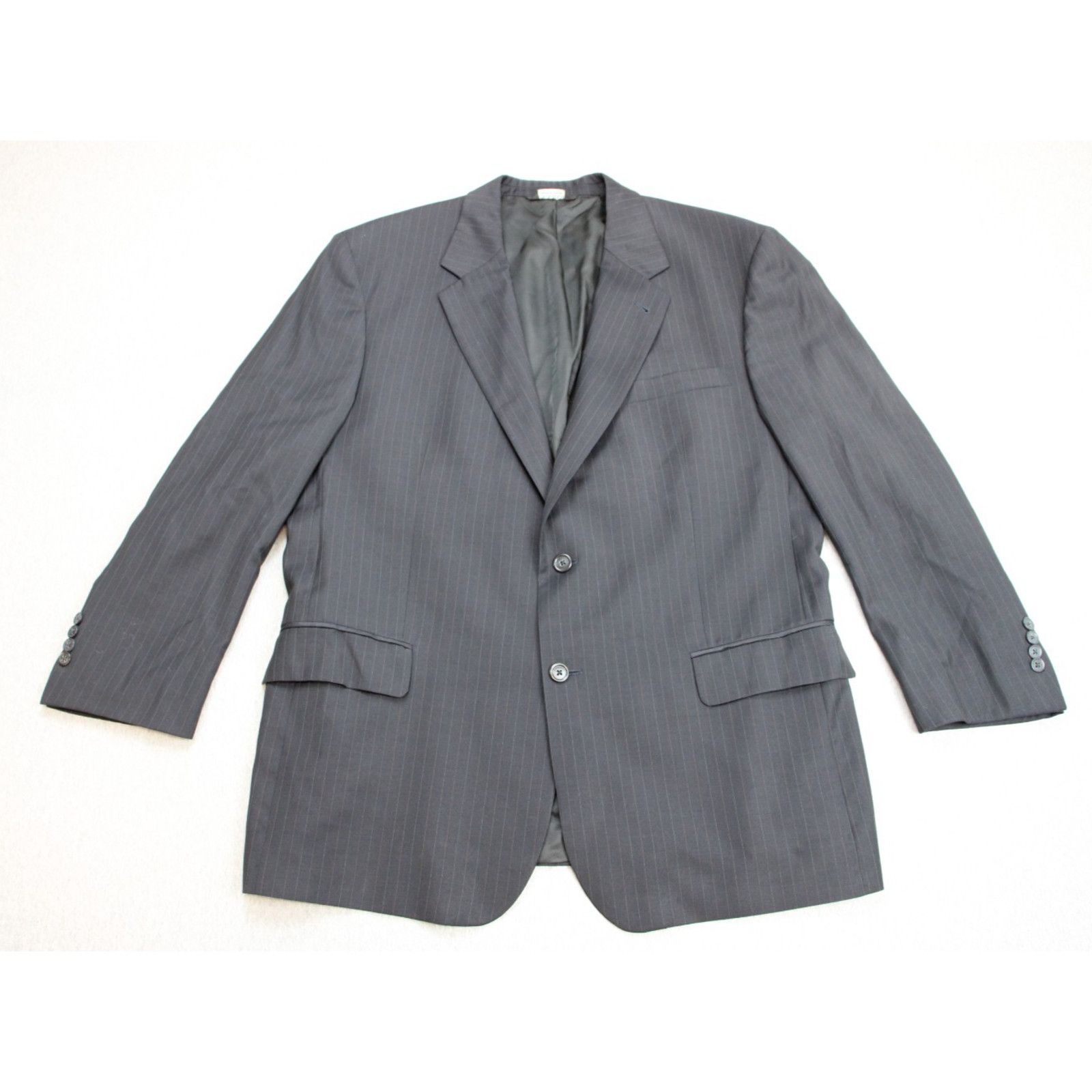 Jos. A. Bank Jos A Bank Blazer Men Size 46R Navy Blue Pinstriped 2 Button Size 46R - 1 Thumbnail