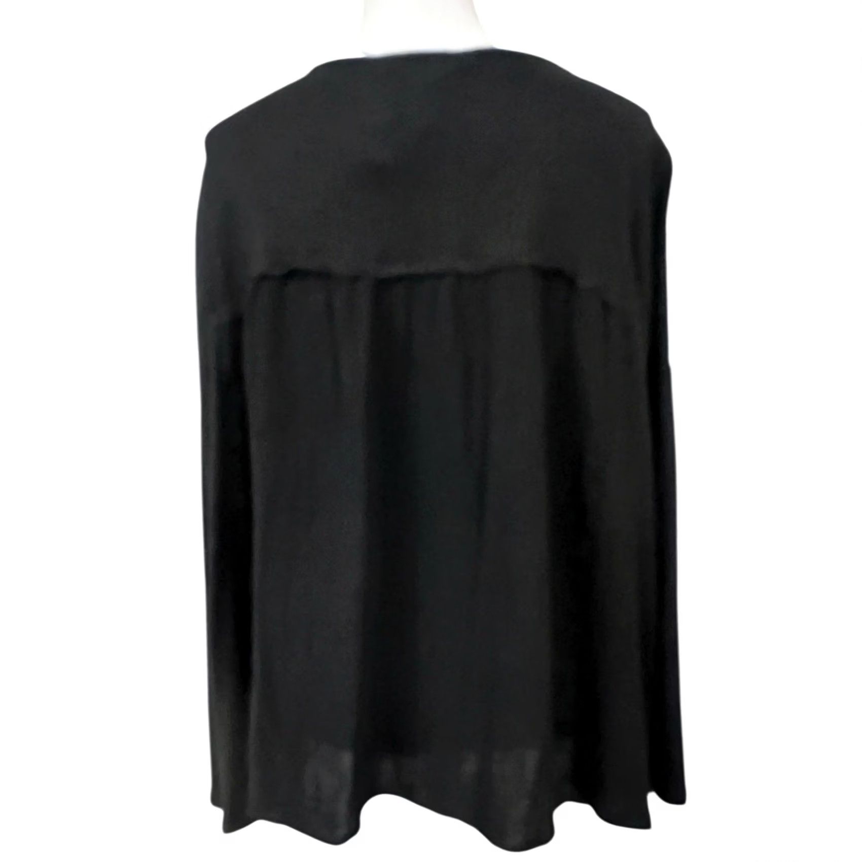 Vintage Savanna Jane Blouse Sz L Black Long Sleeve Floral Embroidered Bohemian Size L / US 10 / IT 46 - 5 Thumbnail