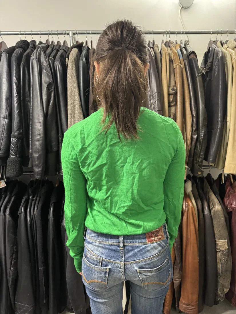 Bottega Veneta × Vintage Bottega Veneta Green Uniform Sweater Size M / US 6-8 / IT 42-44 - 4 Thumbnail