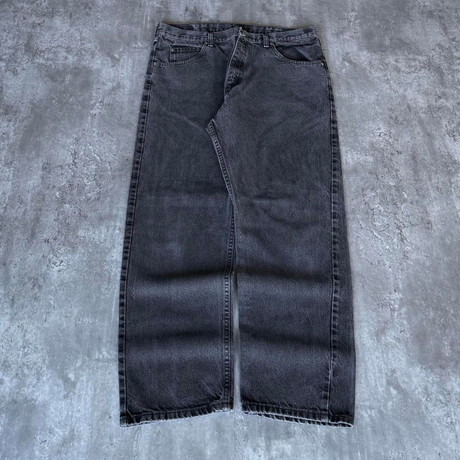 Vintage × Wrangler Vintage Y2K Faded Black Grunge Opium Baggy Denim Jeans Size US 36 / EU 52 - 1 Thumbnail