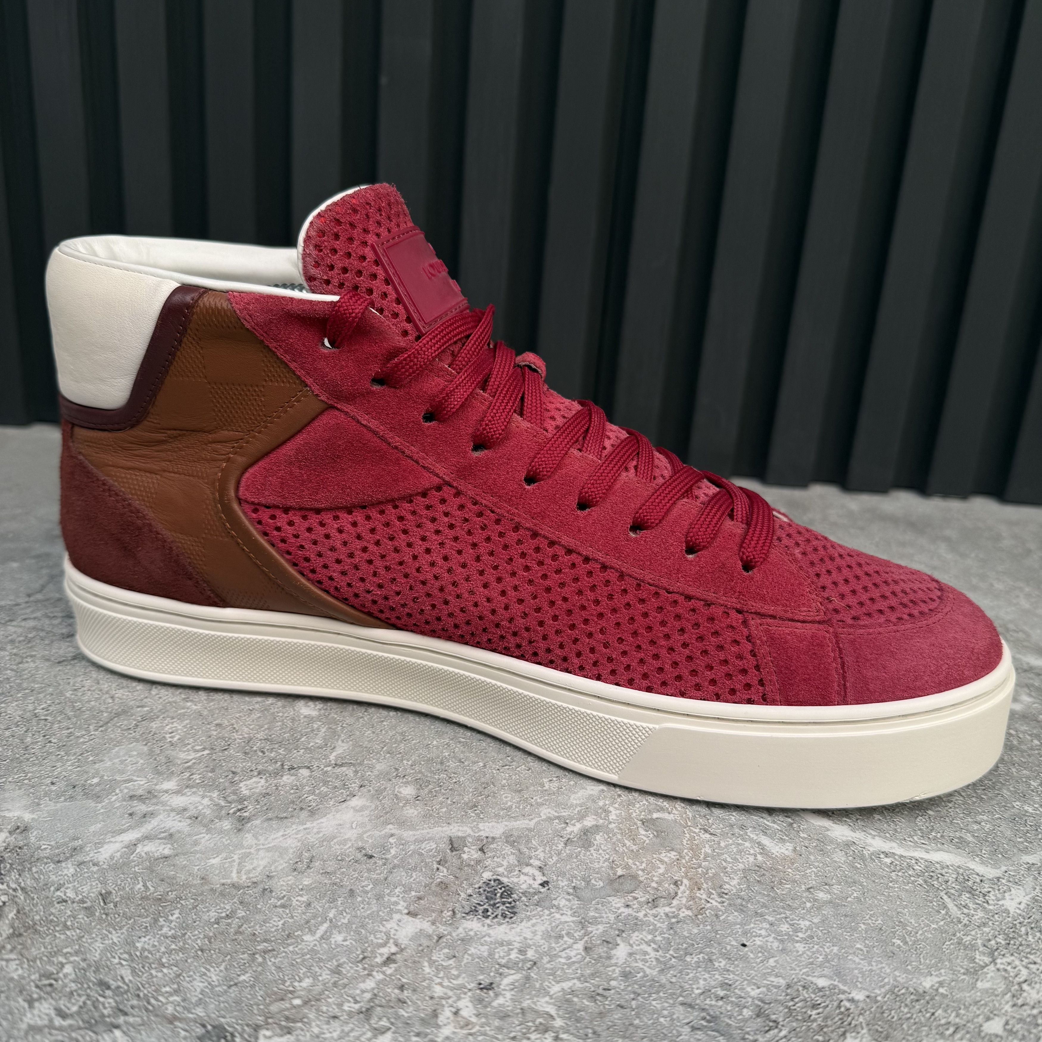 Louis Vuitton Player Trainer Sneakers Brown Damier Suede 7 LV Size US 8 / EU 41 - 8 Thumbnail