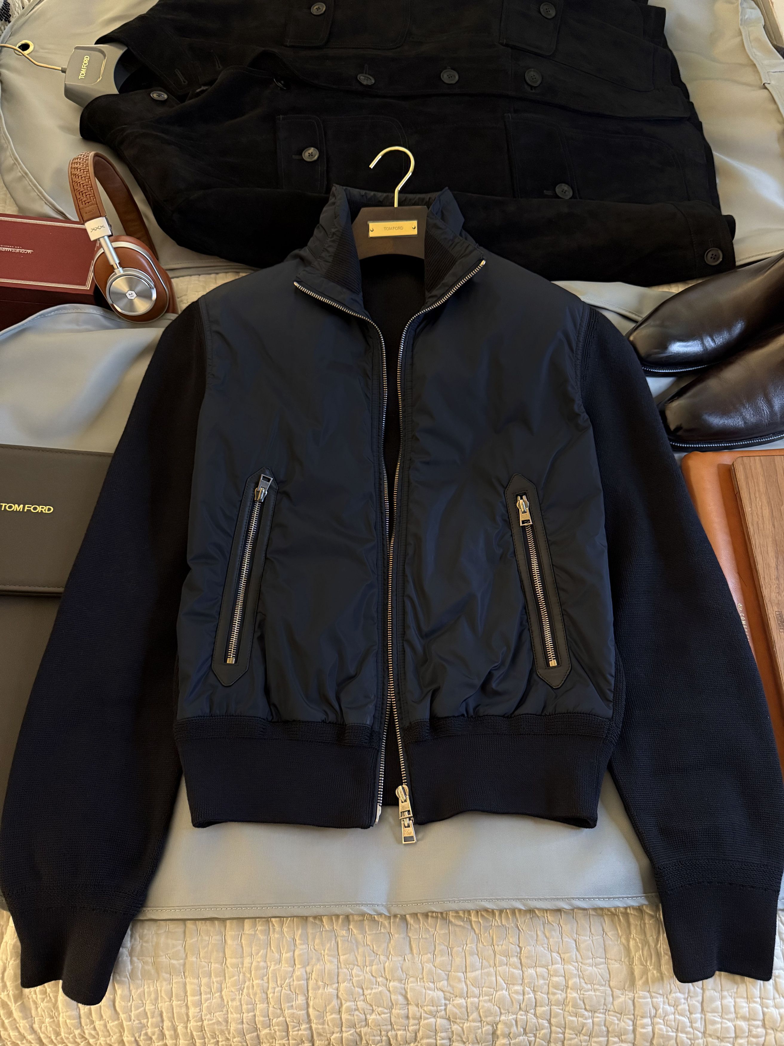 Tom Ford Best Dressed Rare $4,350 w/tax TOM FORD Panel Knit Jacket Size US M / EU 48-50 / 2 - 13 Thumbnail