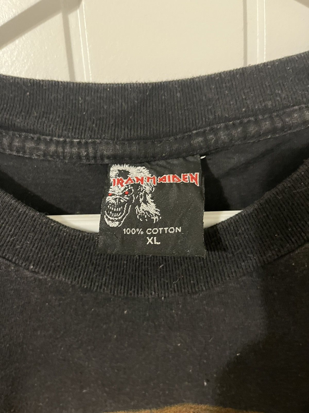 Vintage Vintage Mohandas Gandhi Iron Maiden Tag Black Double Side Size US XL / EU 56 / 4 - 3 Thumbnail
