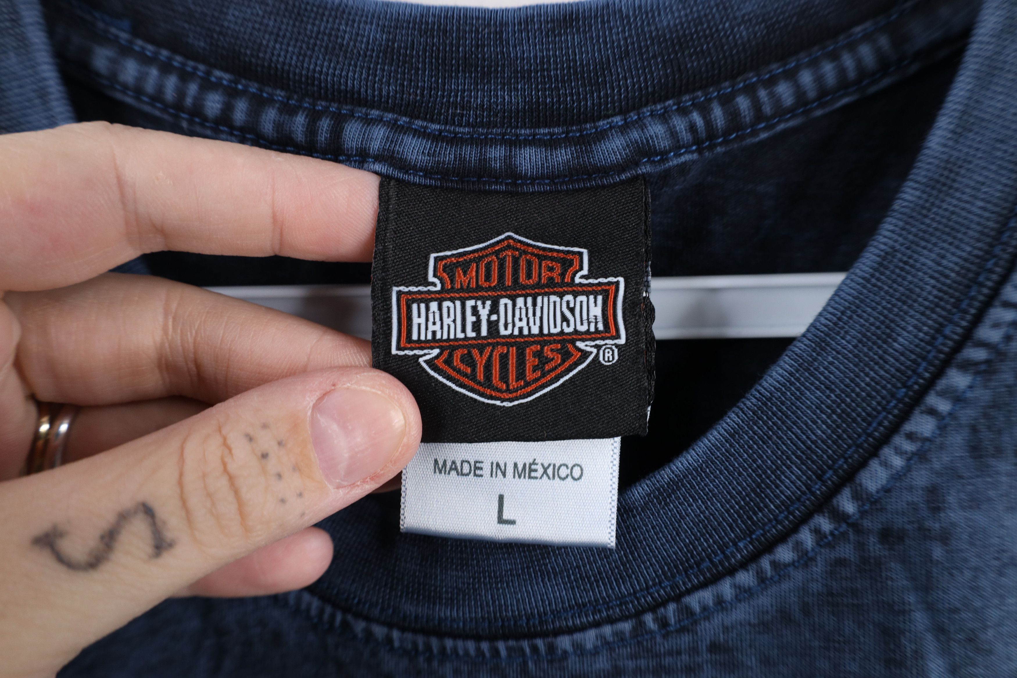Harley Davidson × Vintage Harley Davidson Hawaii Acid Wash Sleeveless Dress T-Shirt Size L / US 10 / IT 46 - 6 Thumbnail