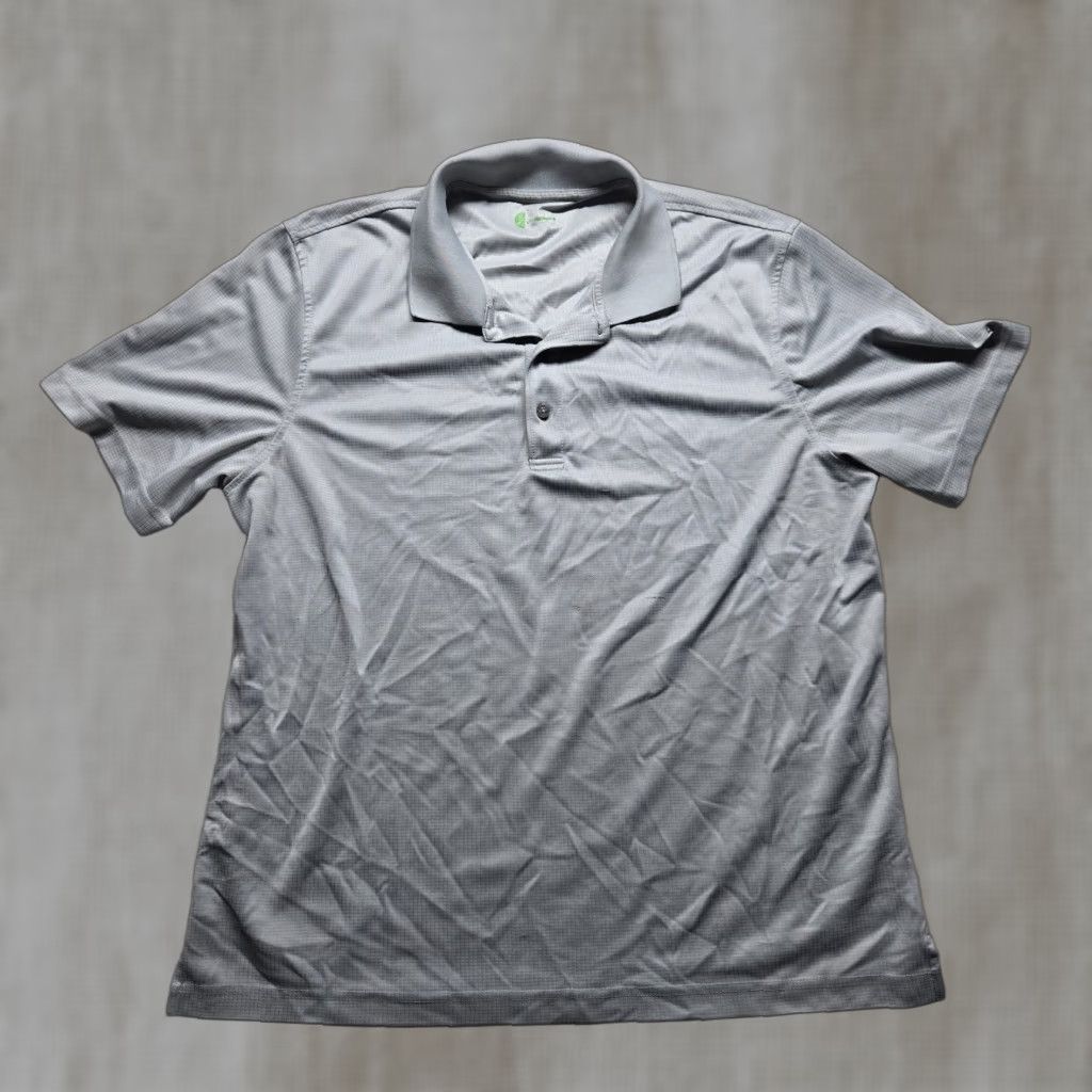 Izod IZOD Polo Shirt Men XL Gray Polyester Short Sleeve Collared Pullover Shirt Casual Golf Size US XL / EU 56 / 4 - 1 Thumbnail