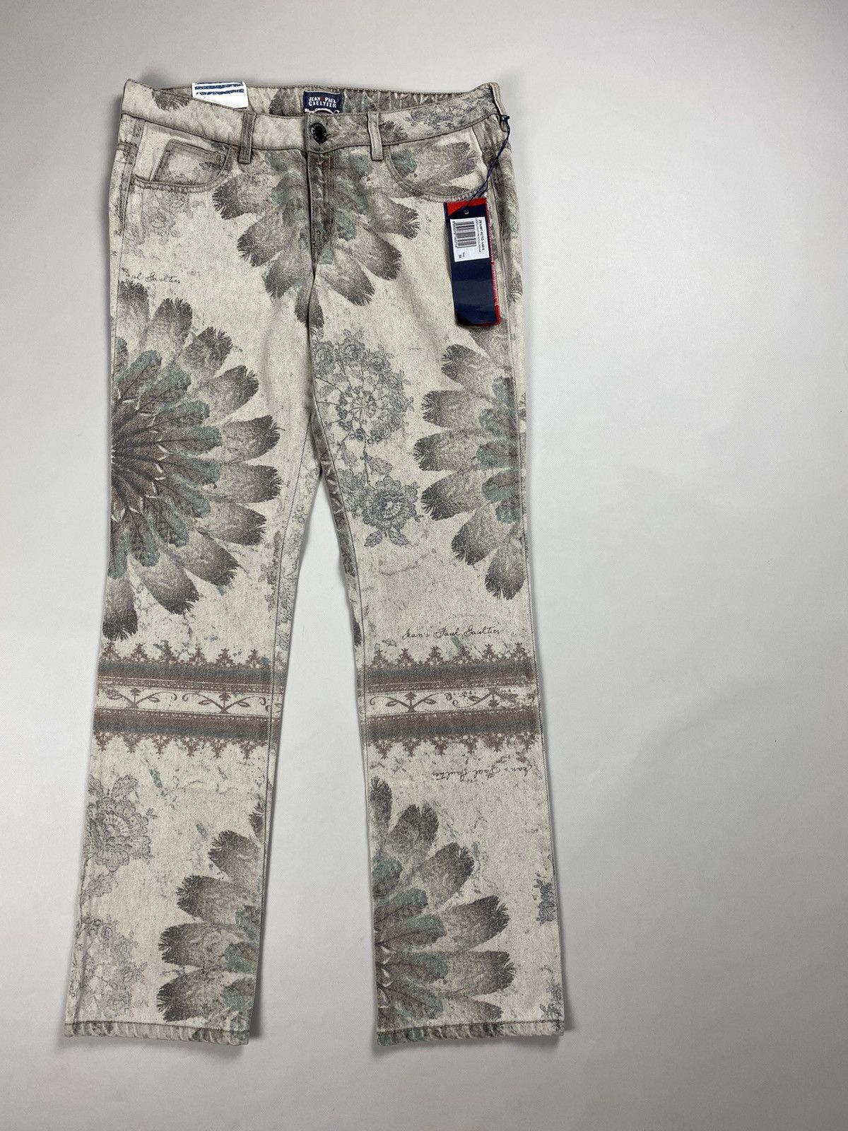 BNWT! Jean Paul Gaultier Pocket Printed Denim Jeans