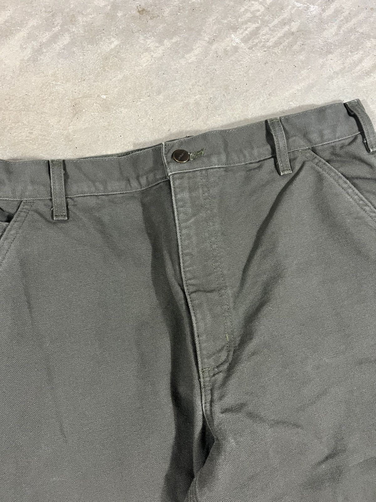 Carhartt Carhartt B111 MOS Flannel Lined Work Pants Faded Green Size US 36 / EU 52 - 3 Thumbnail