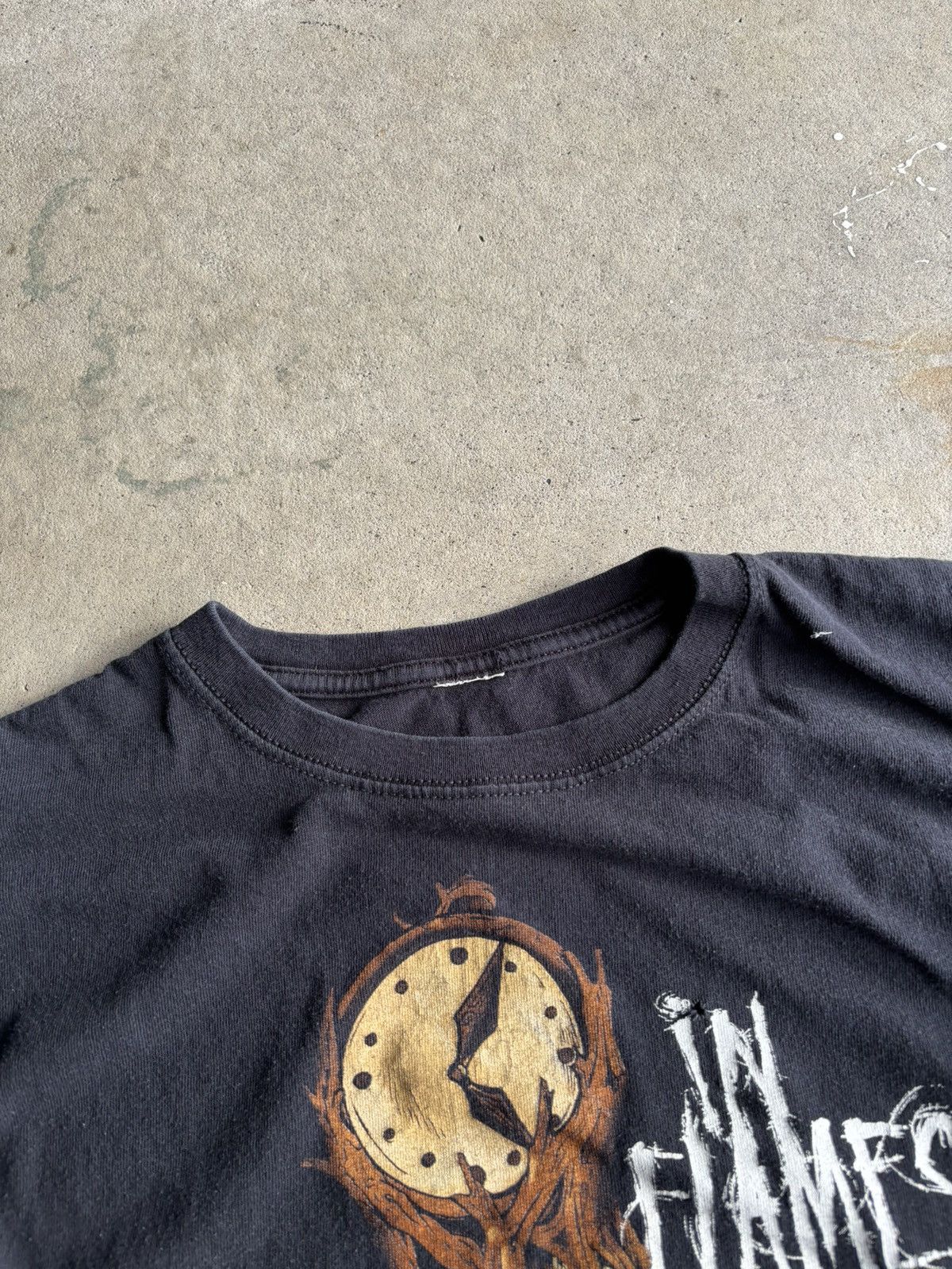 Other Vintage Early 2000s In Flames Faded Black Grunge Band Tee Size US L / EU 52-54 / 3 - 4 Thumbnail