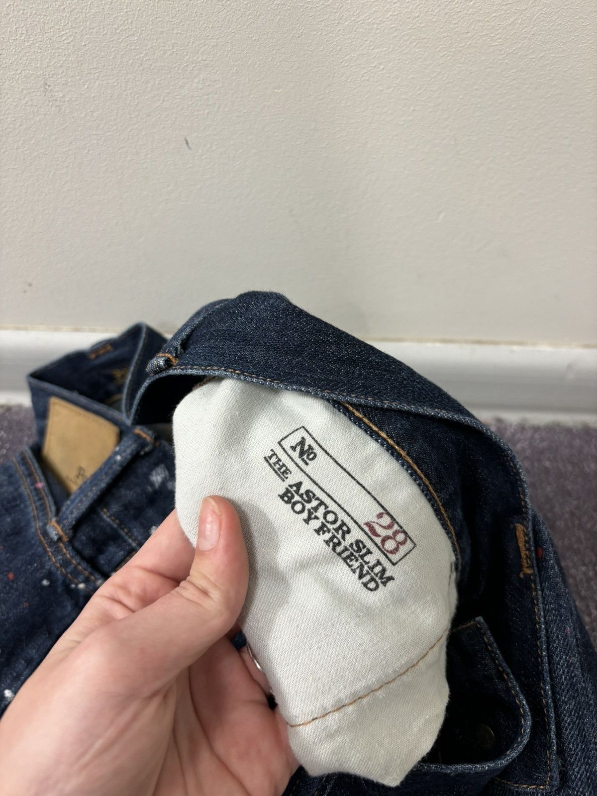 Polo Ralph Lauren Polo Ralph Lauren Astor Slim Boyfriend Painted Denim Jeans Size US 28 / EU 44 - 11 Thumbnail